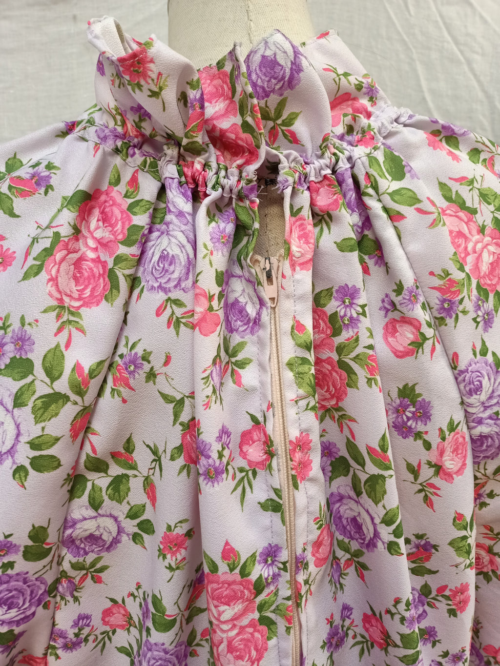 Vintage Peasant Blouse Dress