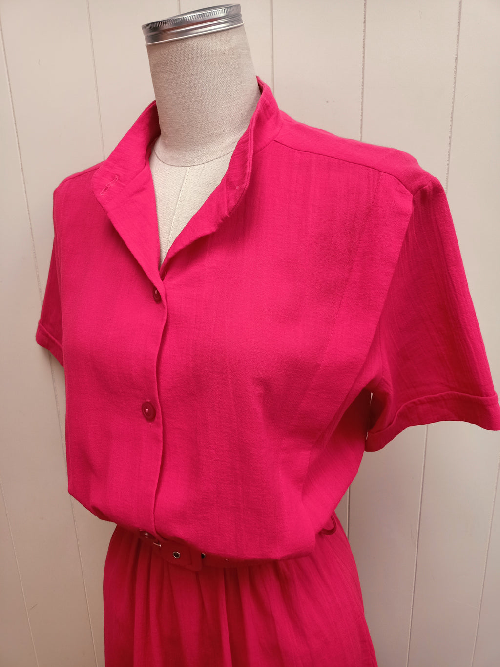 Vintage Breeze Hot Pink Dress