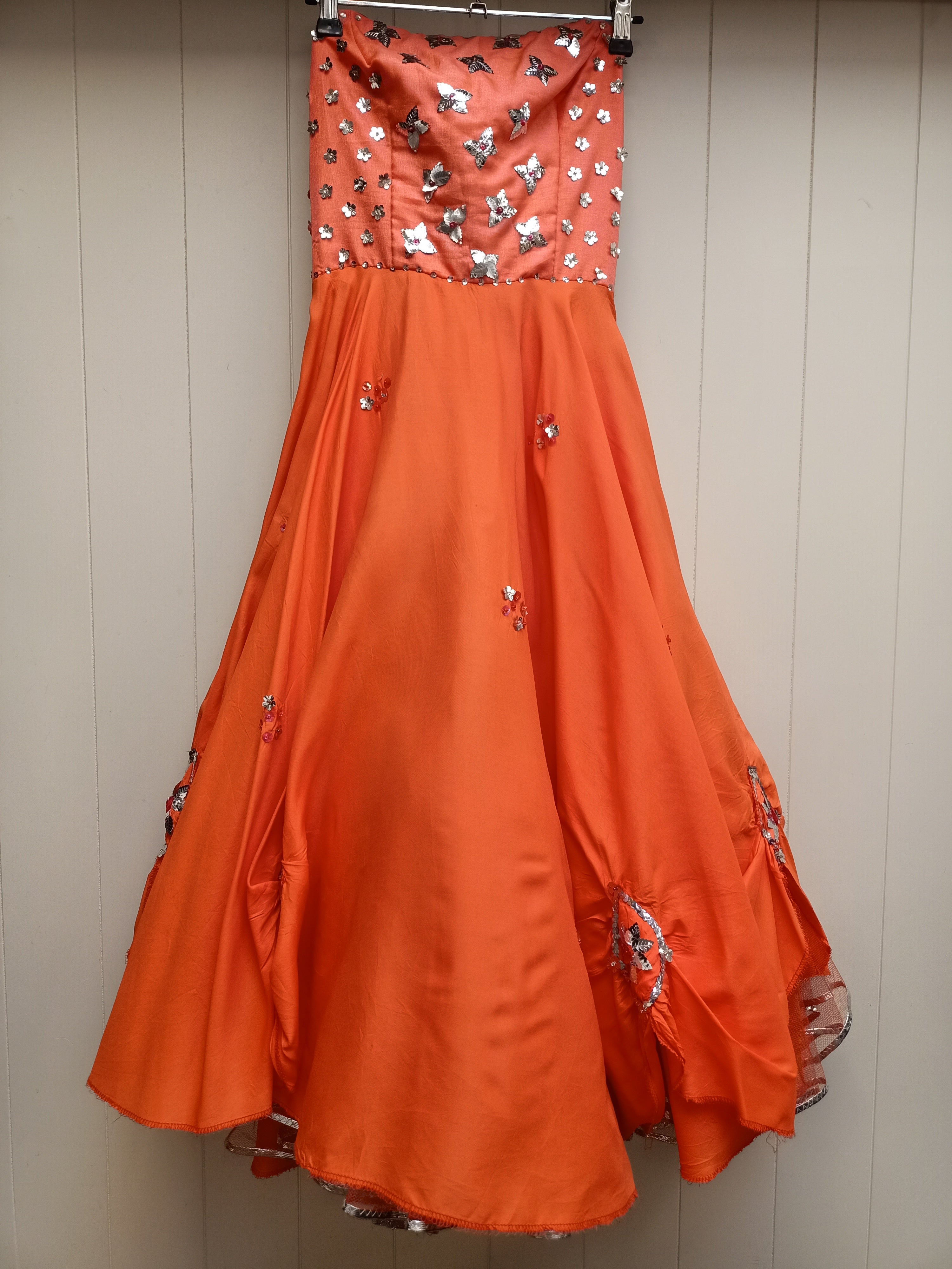 Vintage Orange Dance Dress