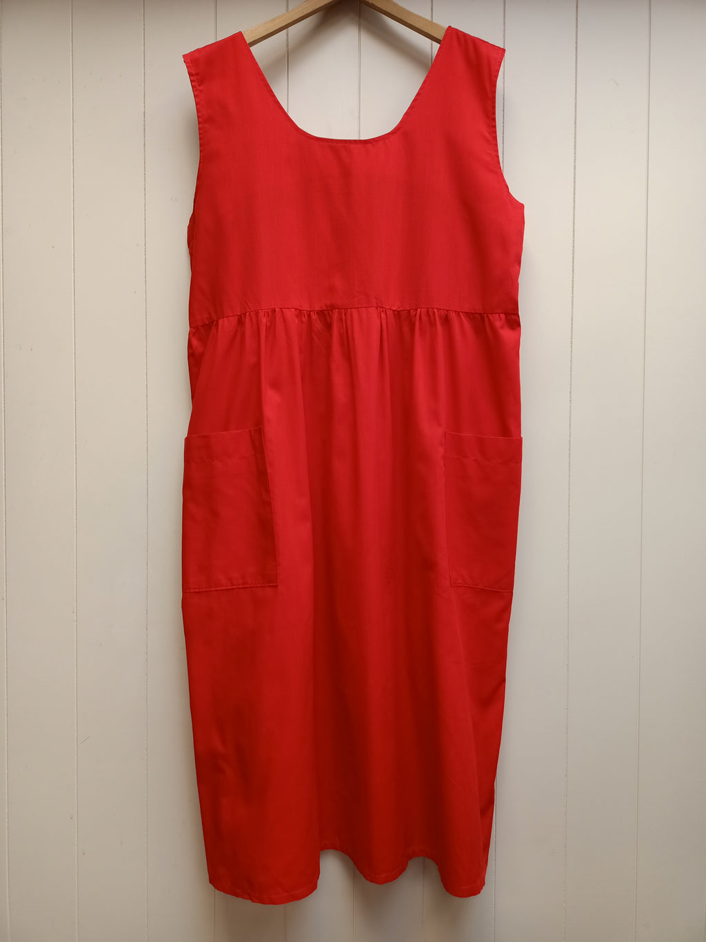 Vintage Red Loose Fit Dress