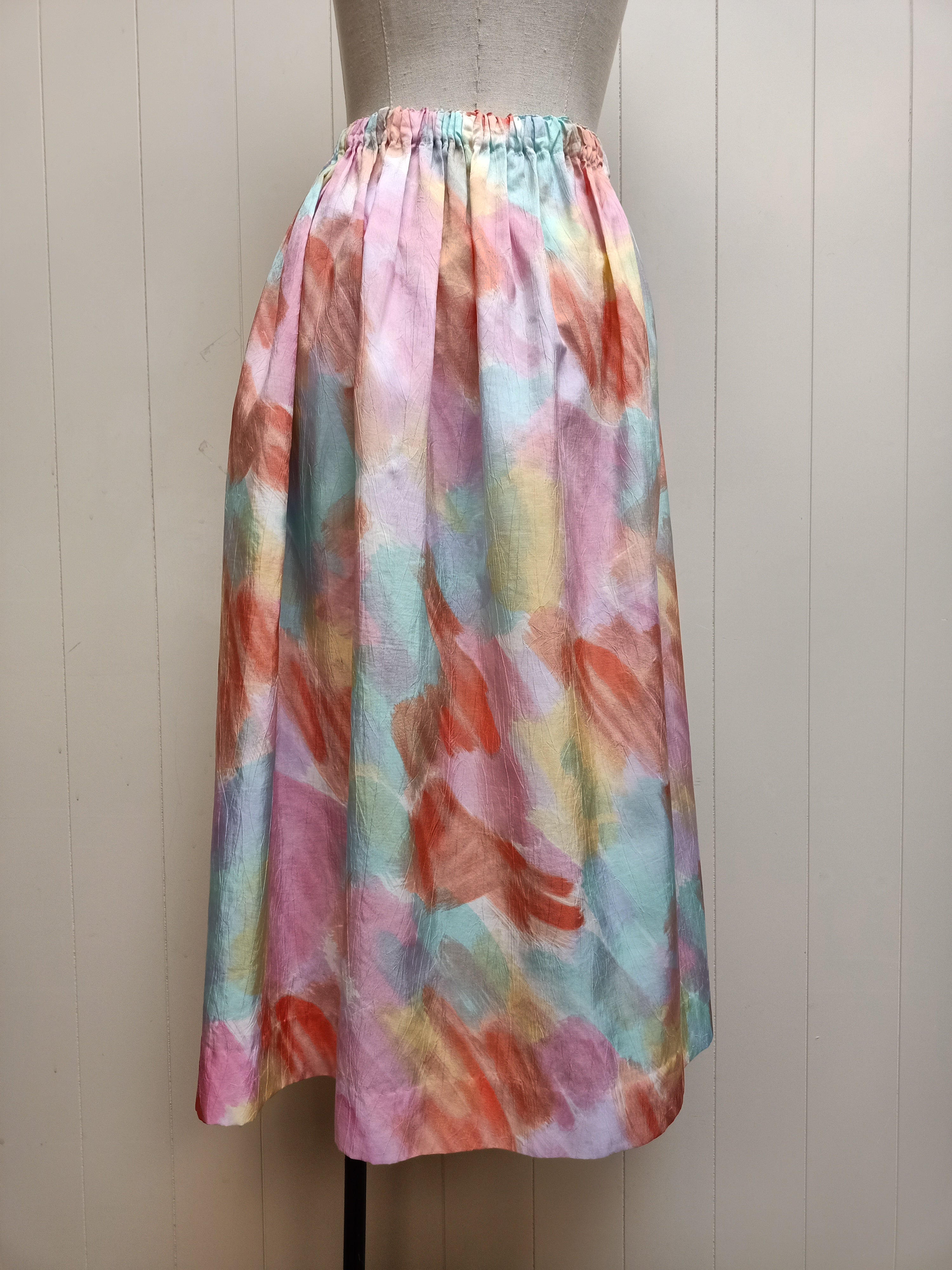 Vintage Paint Stroke Skirt