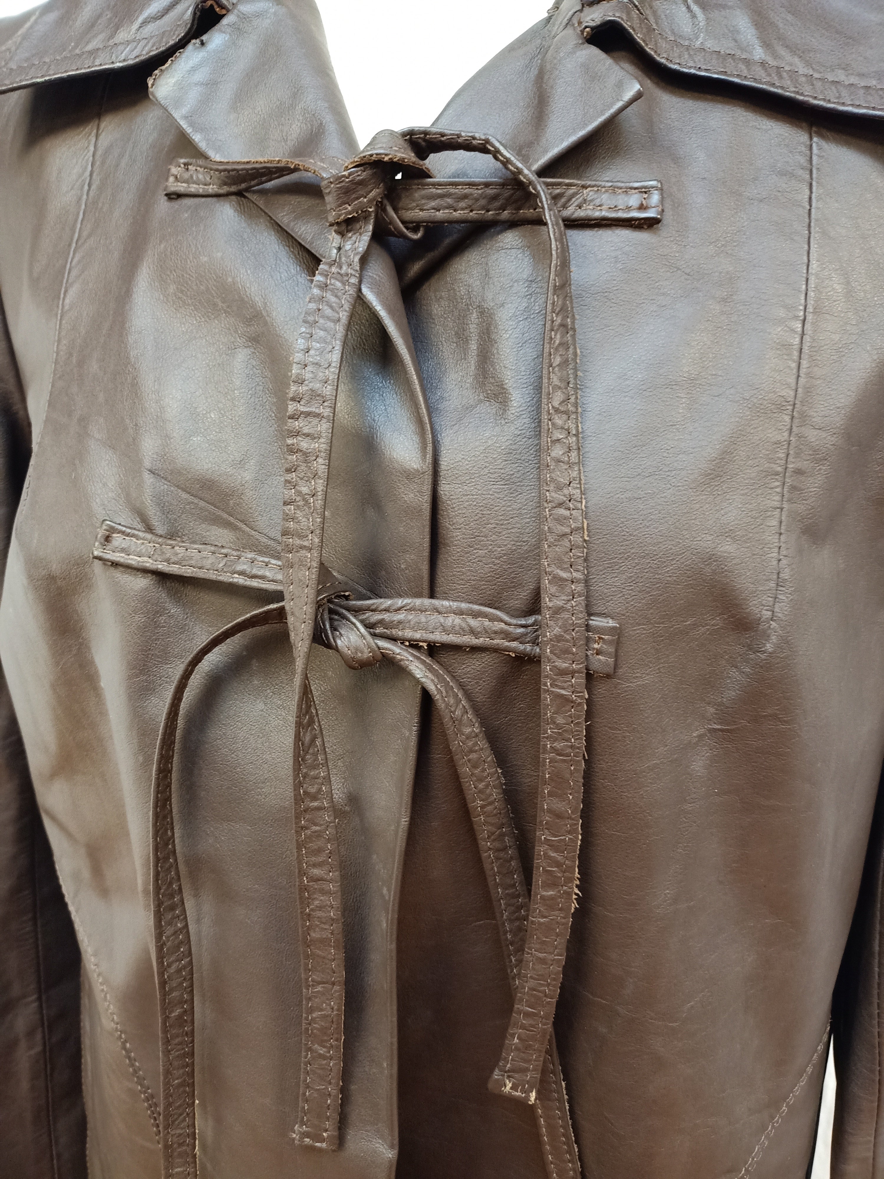 Vintage Selfridges Leather Coat