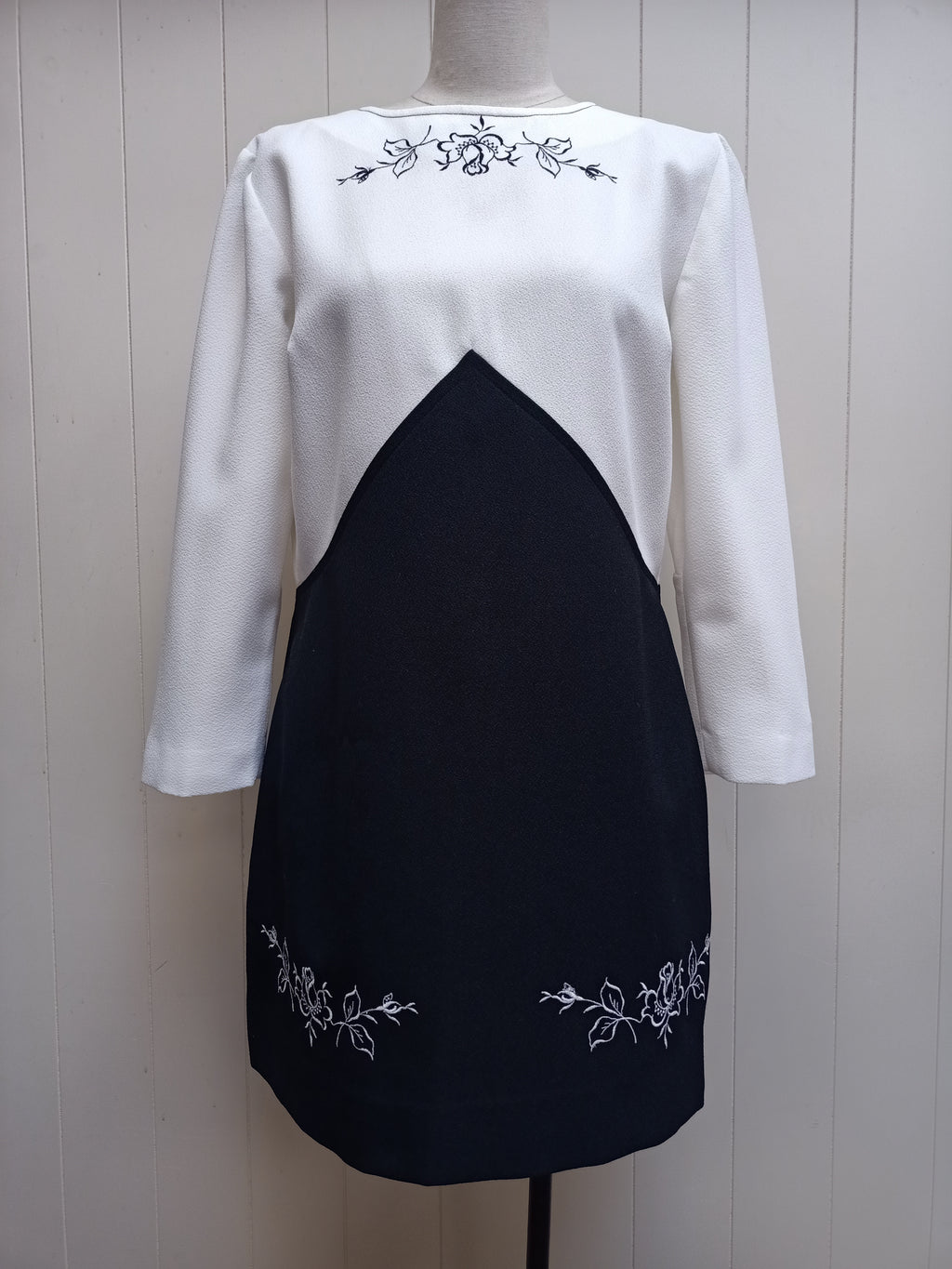 Vintage A Courier Style Shift Mini Dress