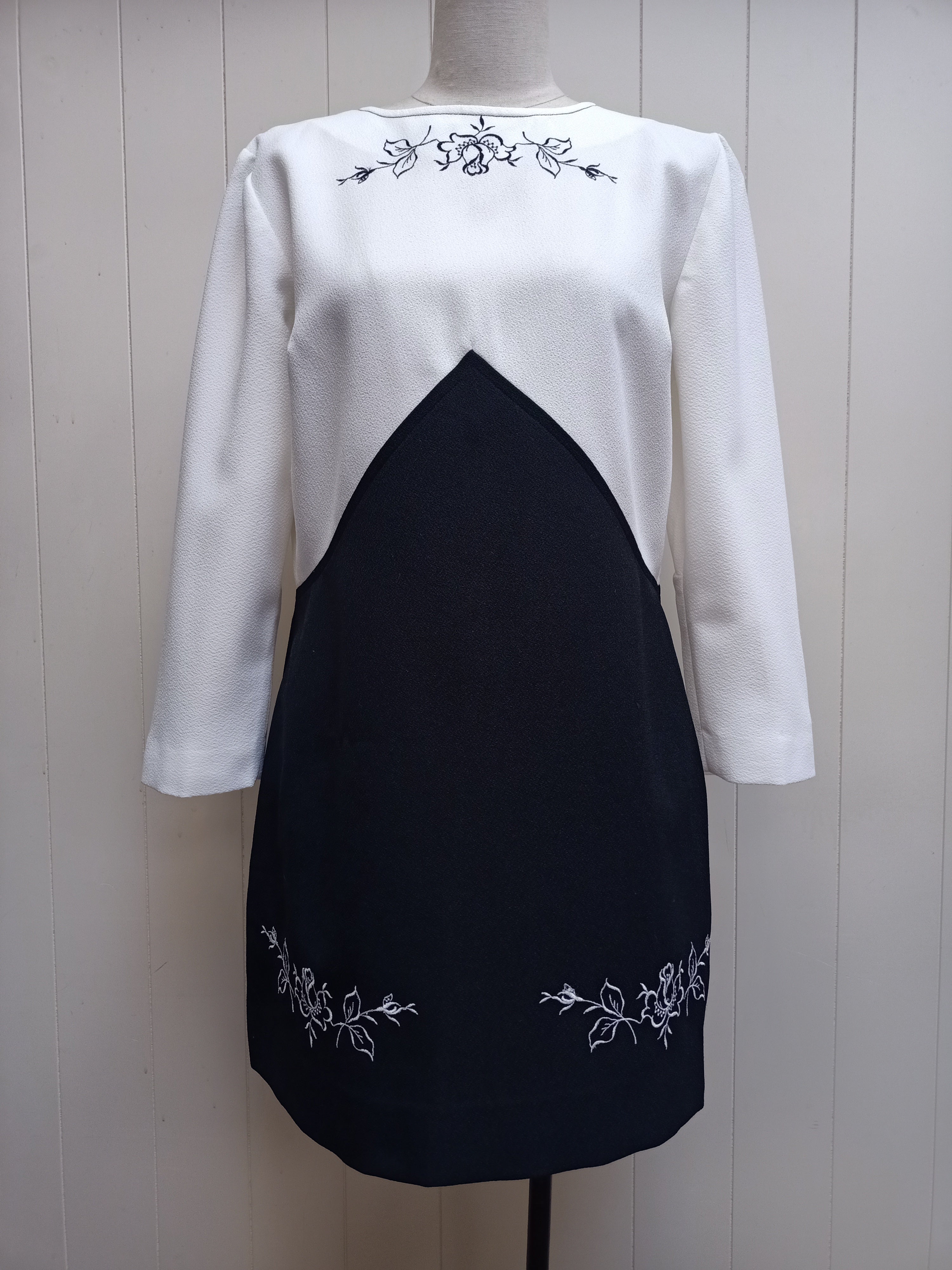 Vintage A Courier Style Shift Mini Dress