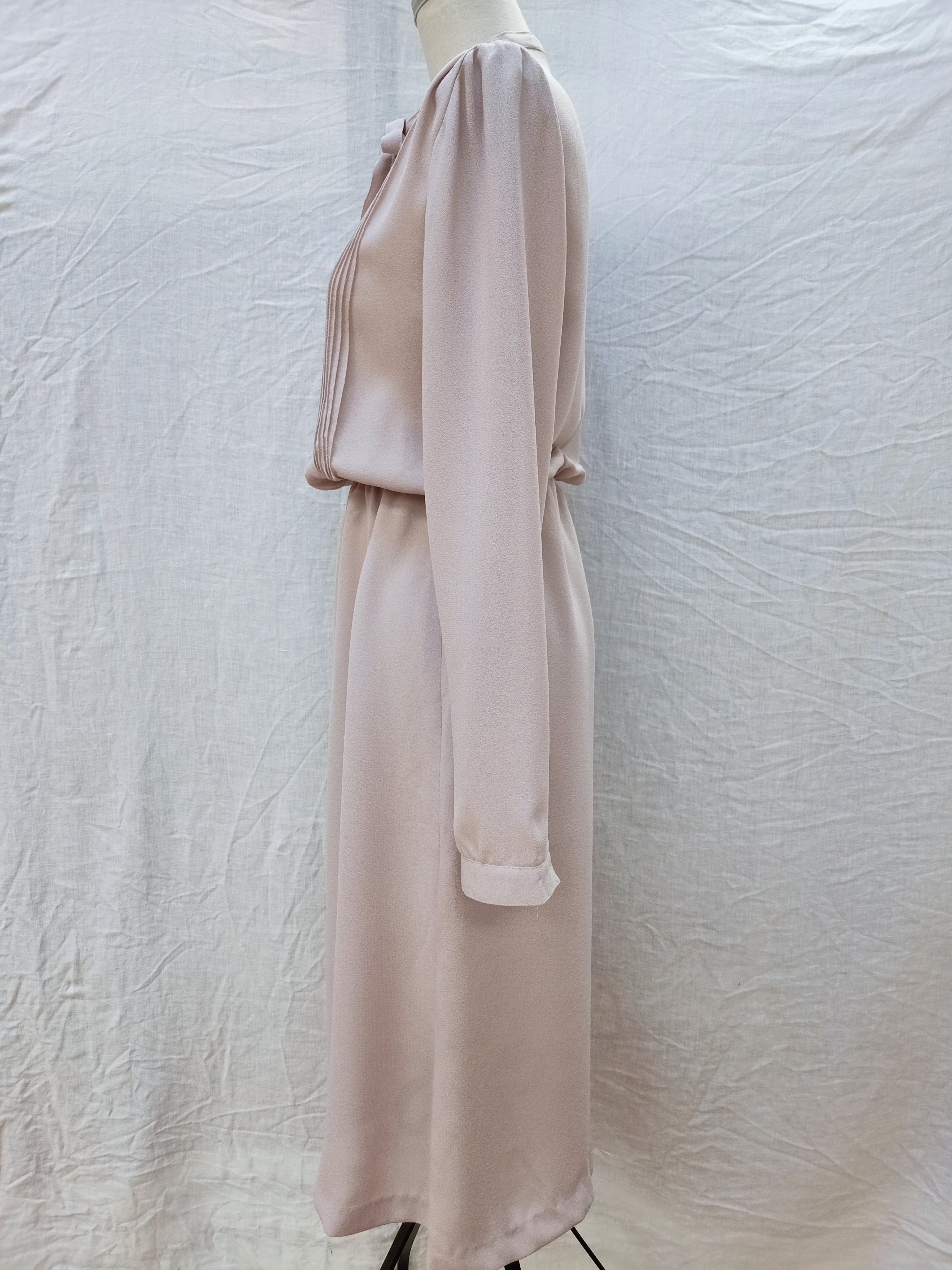 Vintage Grey Beige Dress