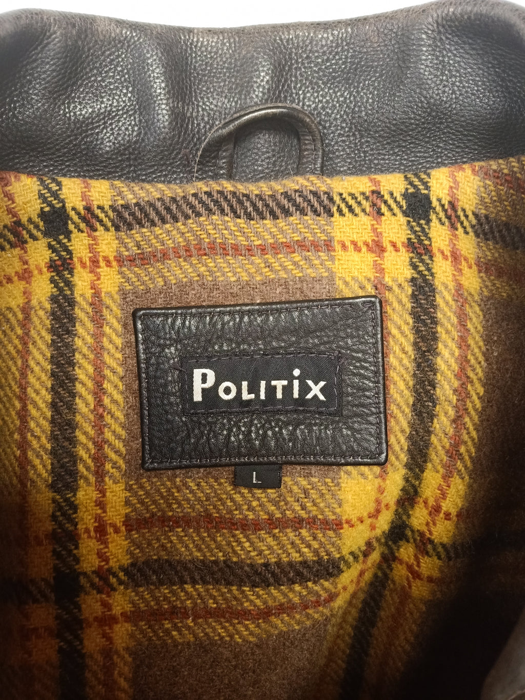 Politix Mens Leather Jacket