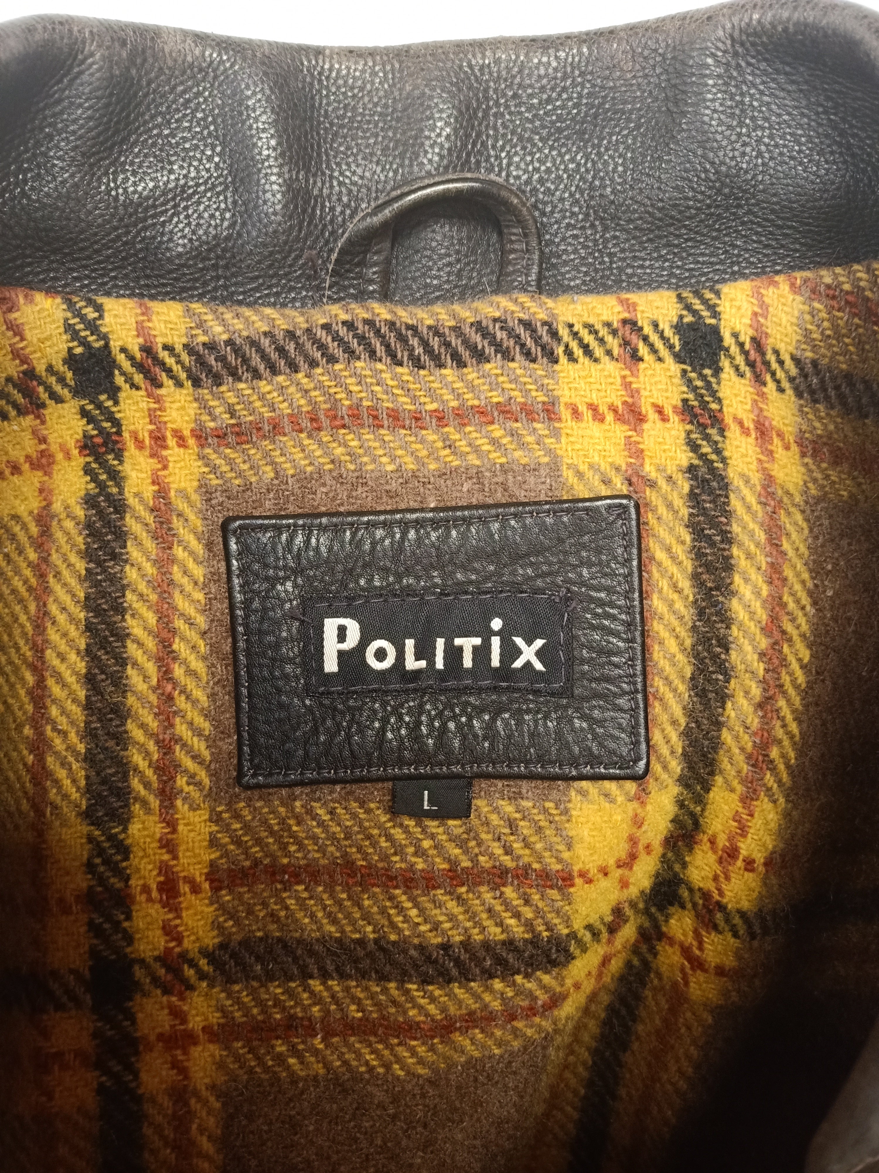Politix Mens Leather Jacket