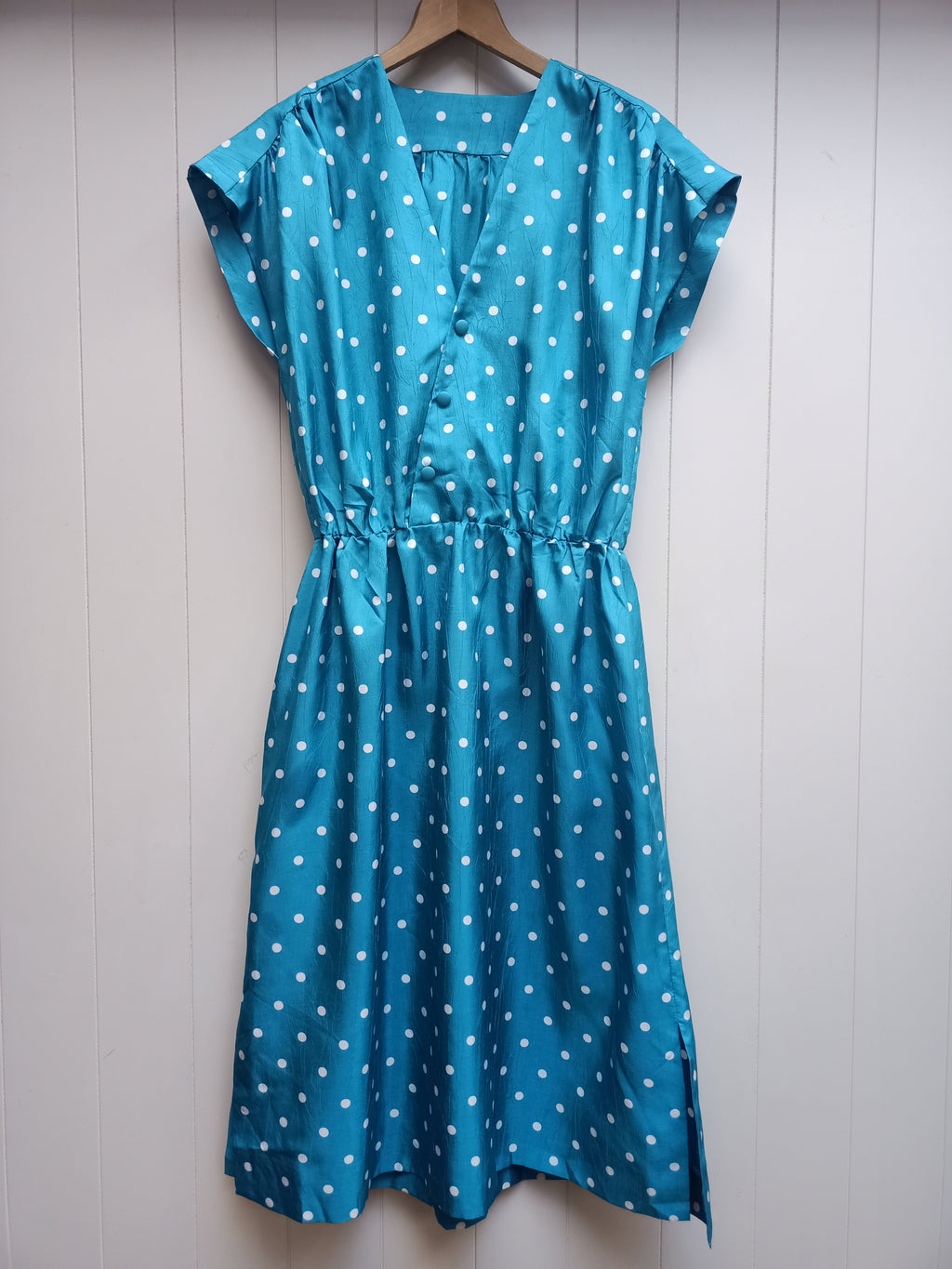 Vintage Blue Polka Dot Dress