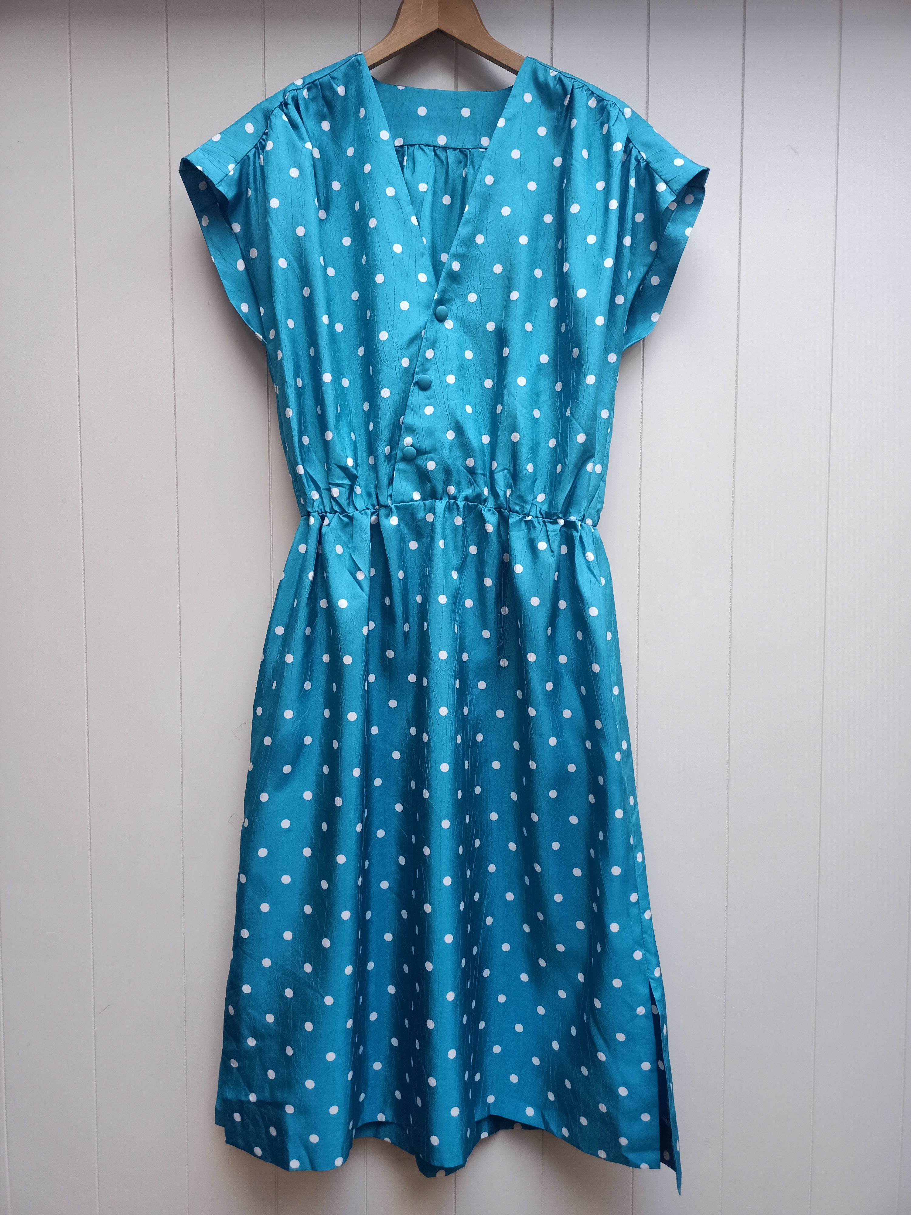 Vintage Blue Polka Dot Dress