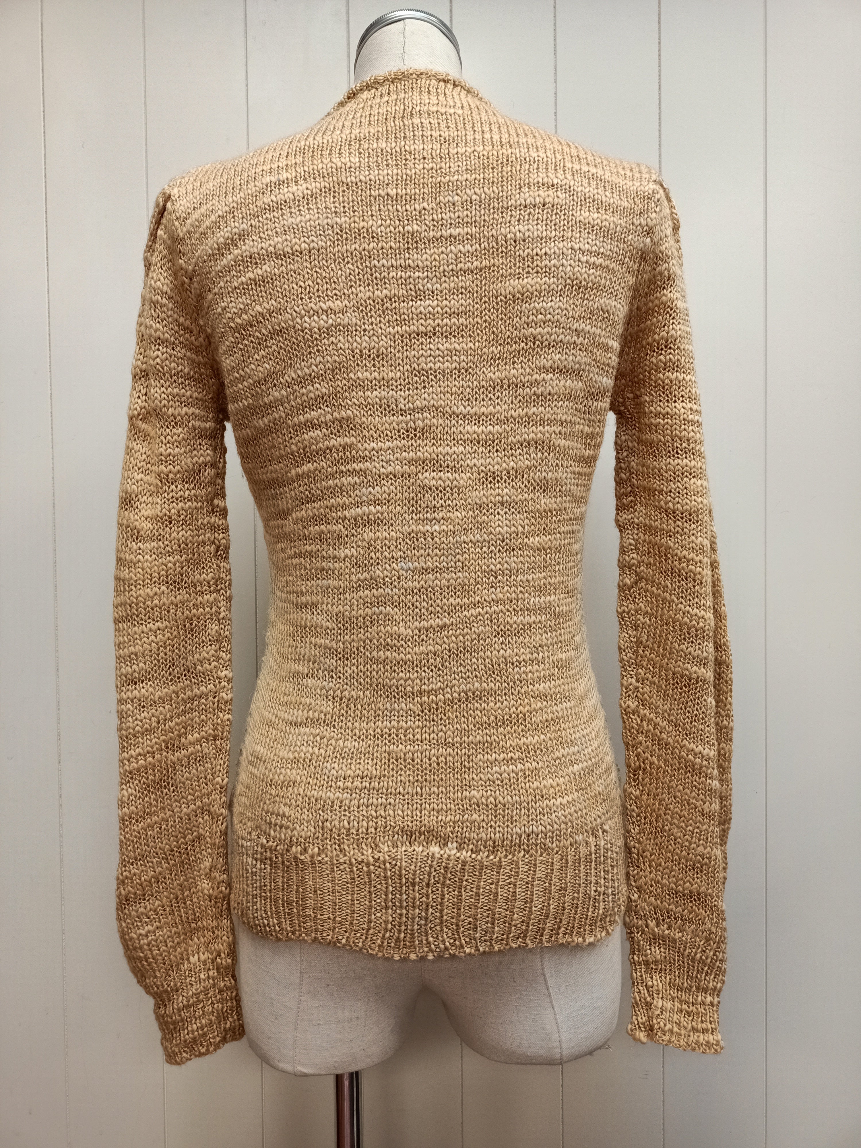 Vintage Slub Cable Knit Sweater