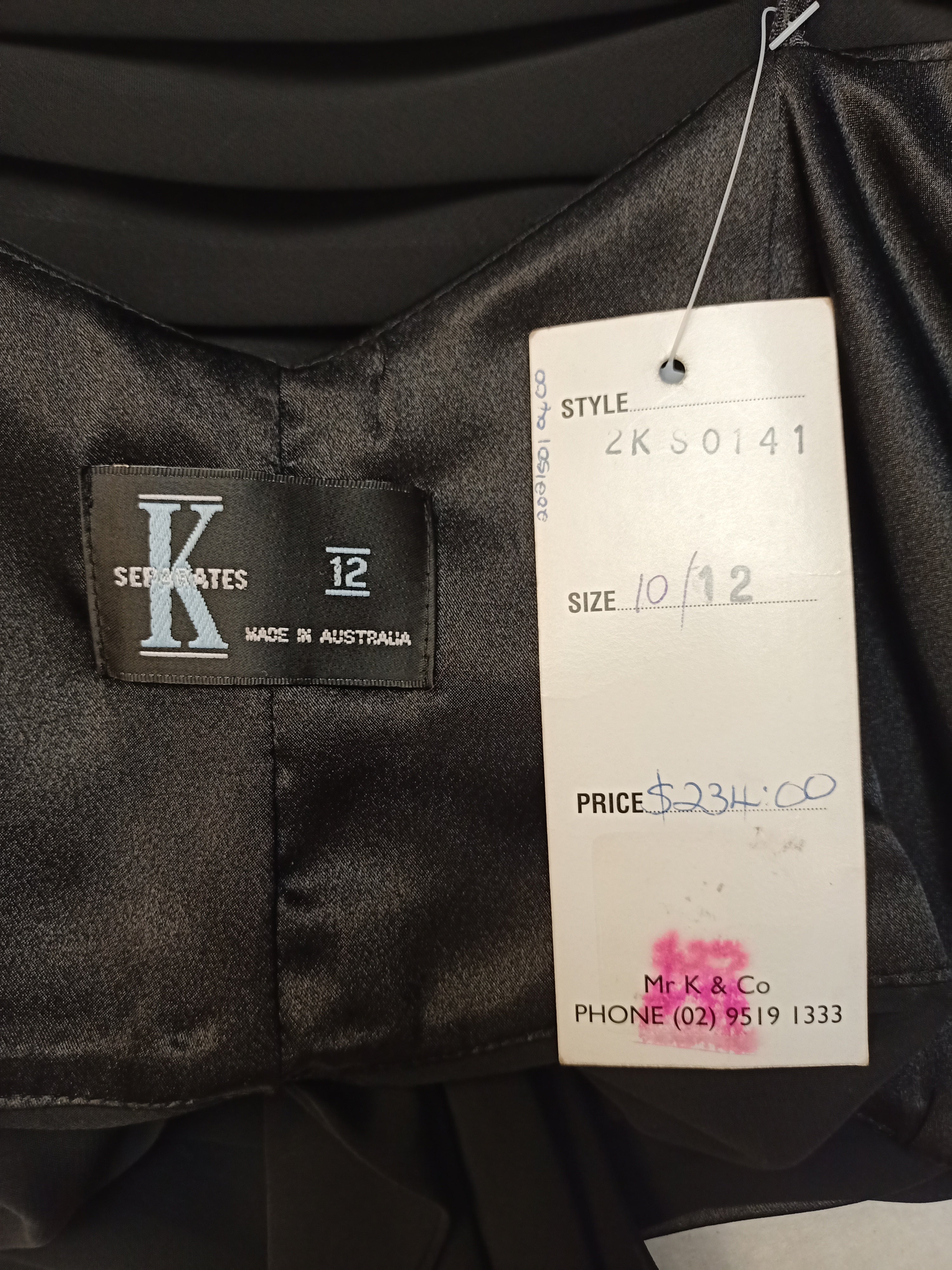 Mr K Strapless Chiffon Shirt