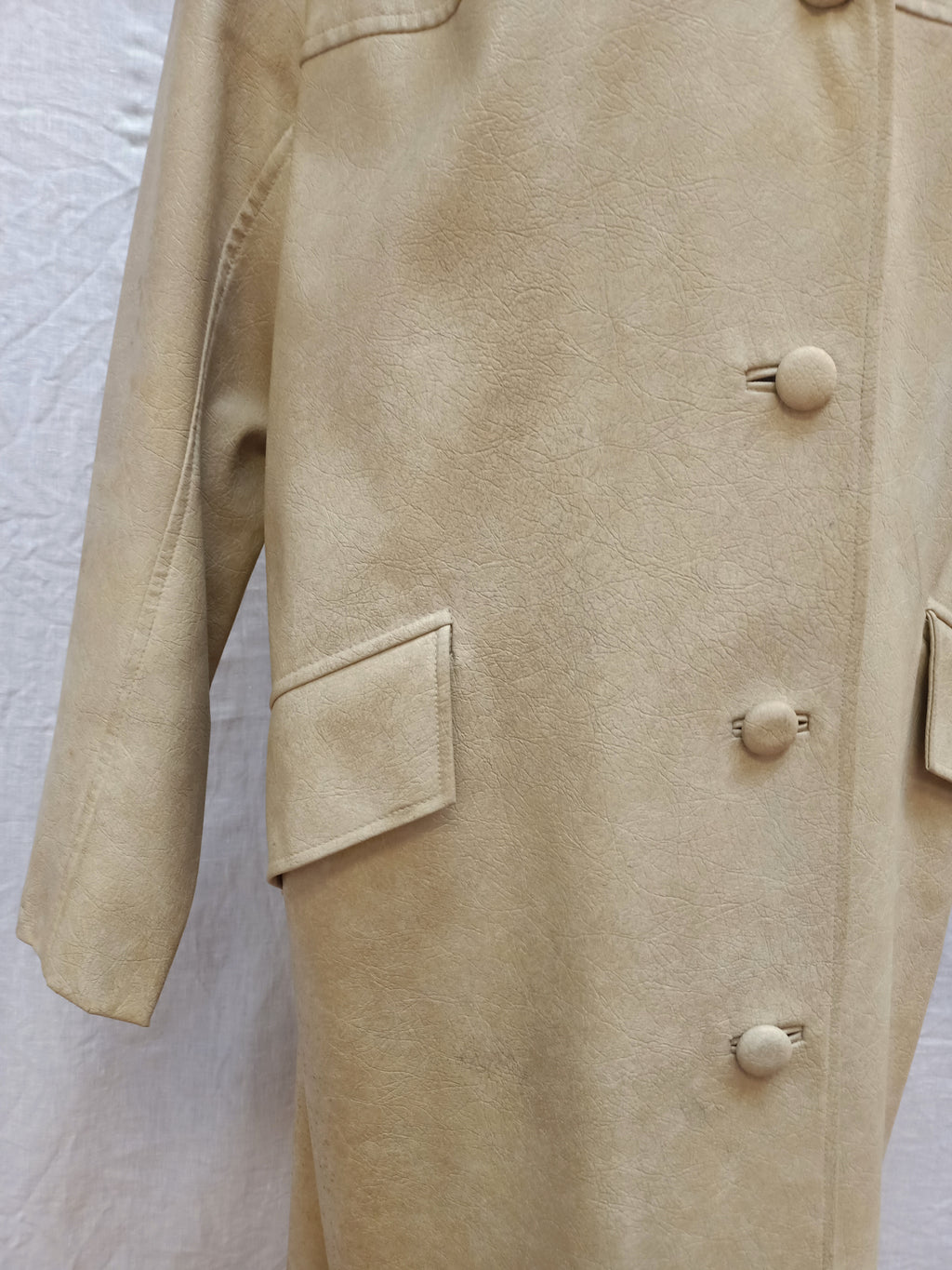 Vintage Faux Leather Coat