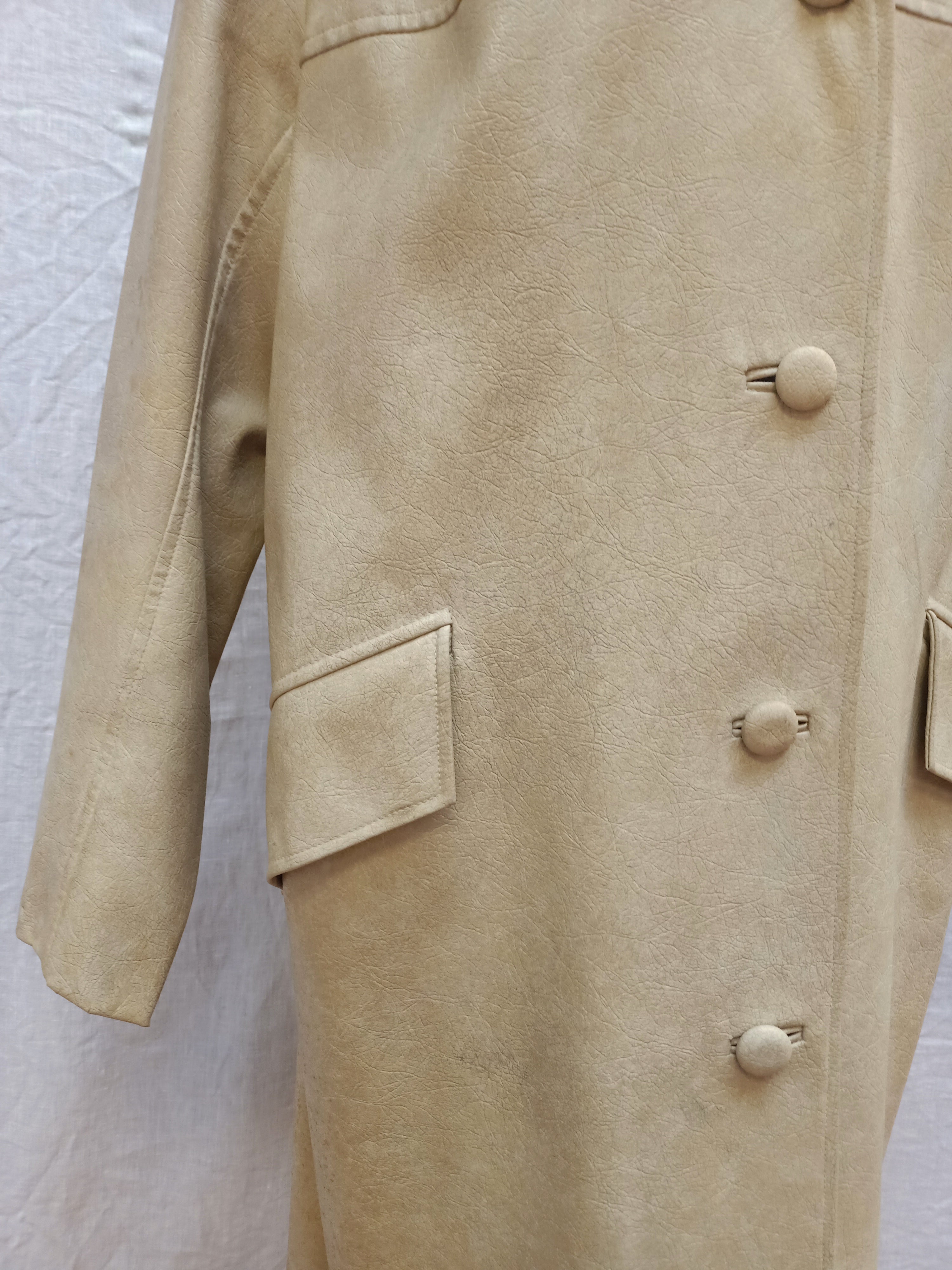 Vintage Faux Leather Coat