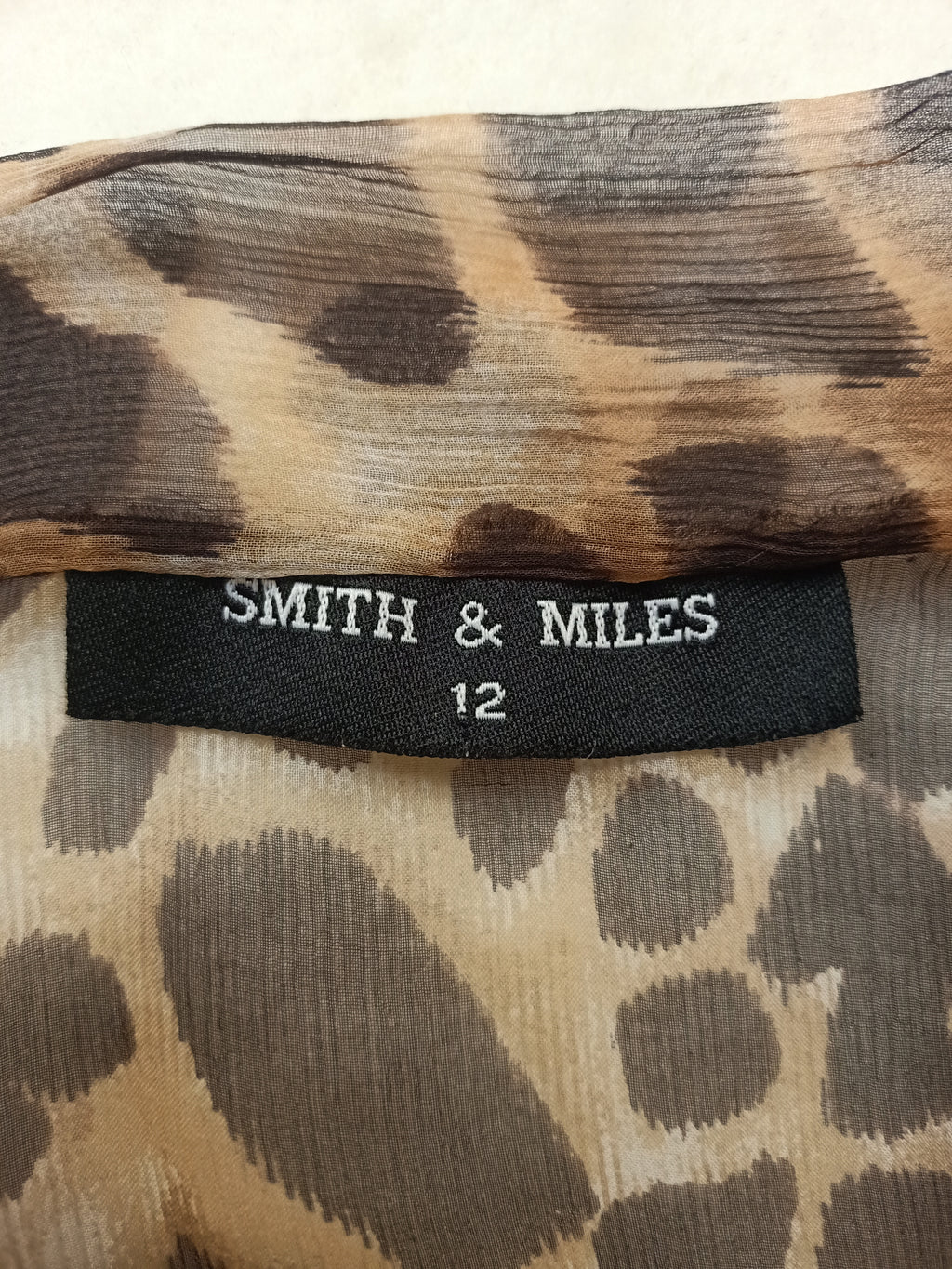 Smith & Miles Leopard Silk Shirt