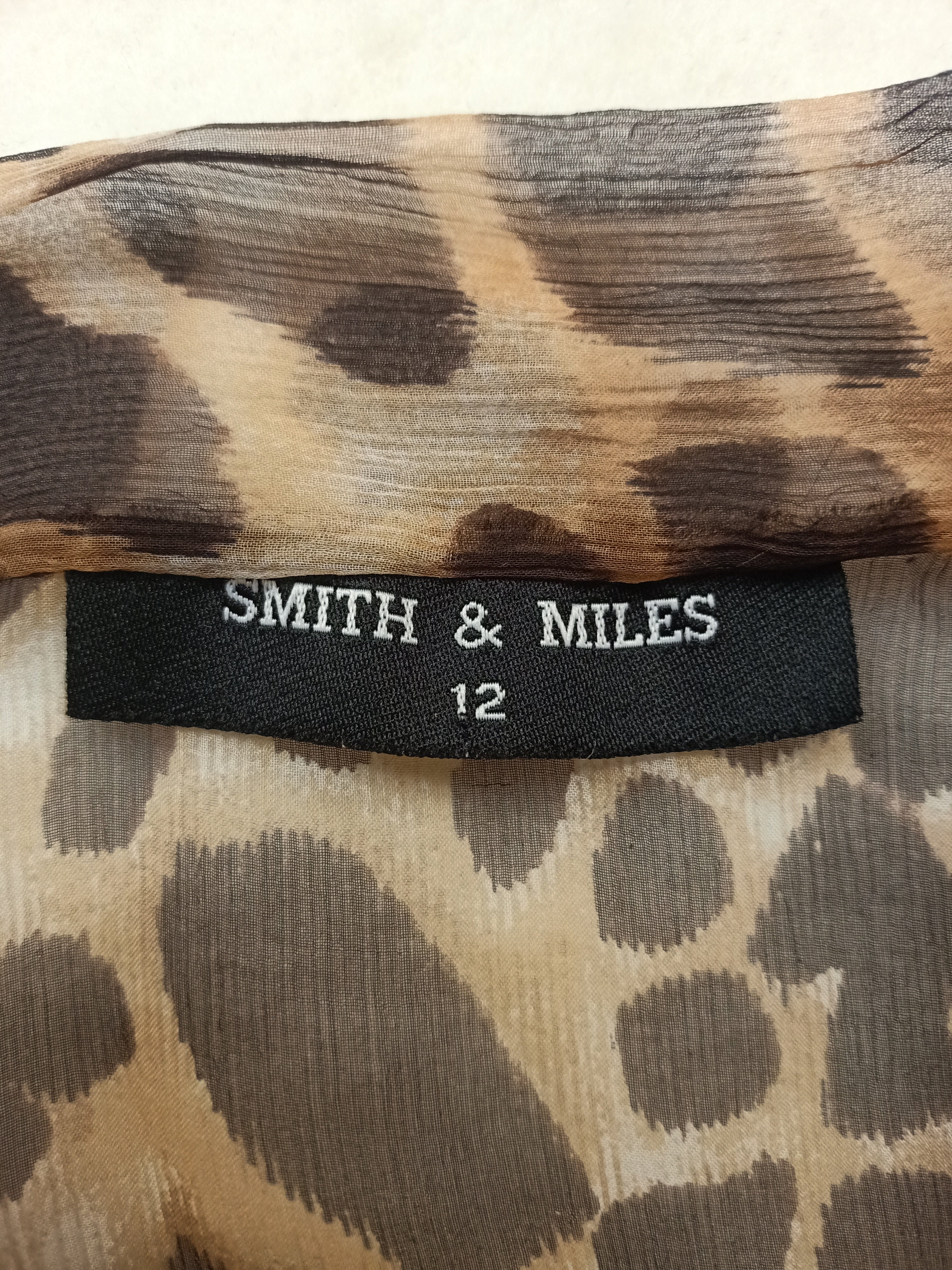 Smith & Miles Leopard Silk Shirt