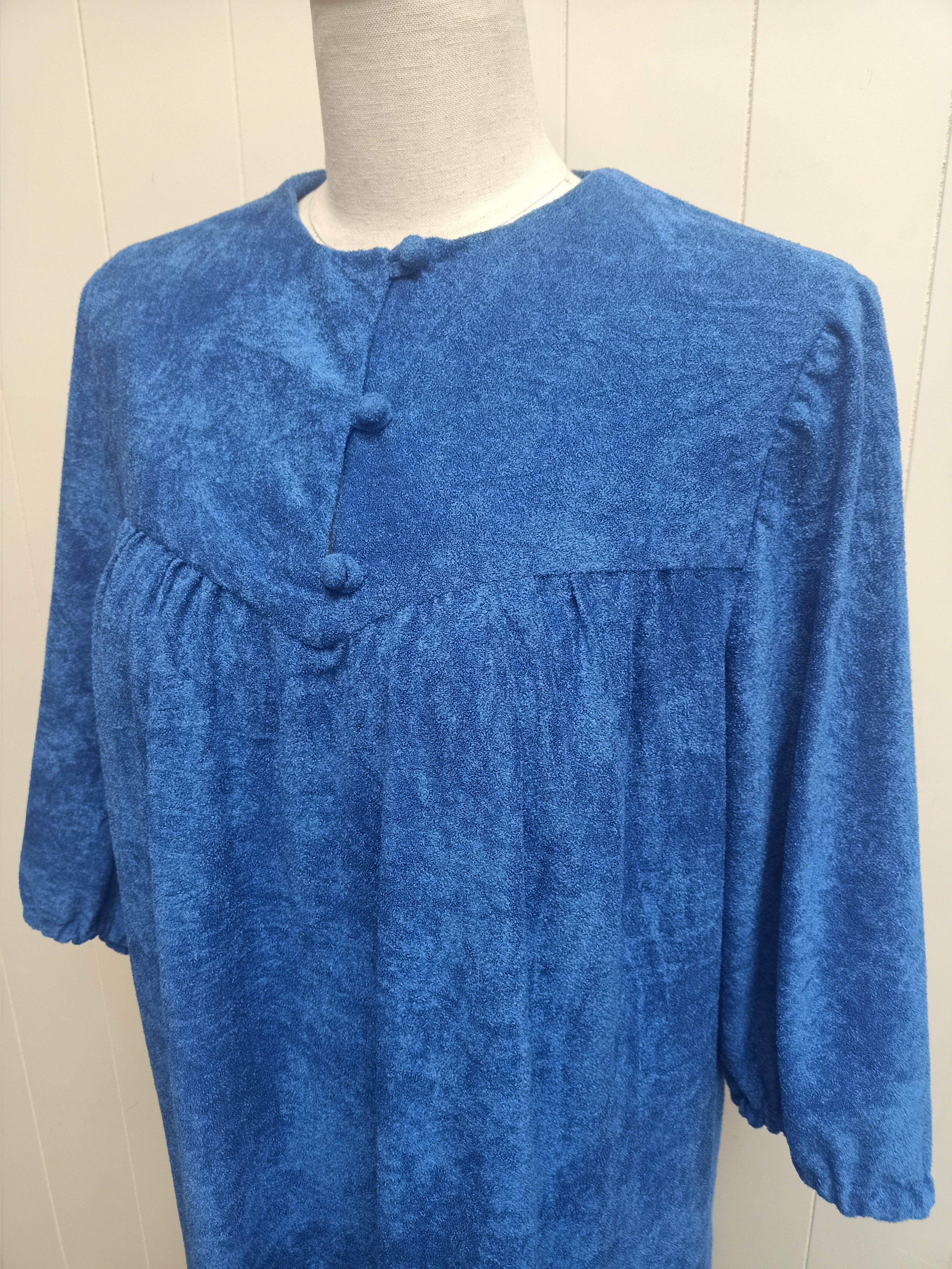 Vintage Blue Terry Dress