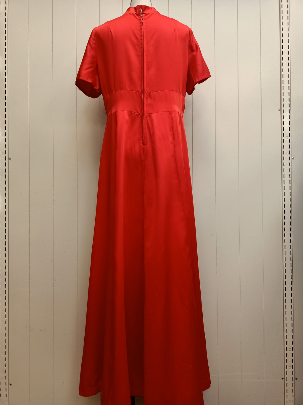 Vintage Homemade Red Maxi Dress