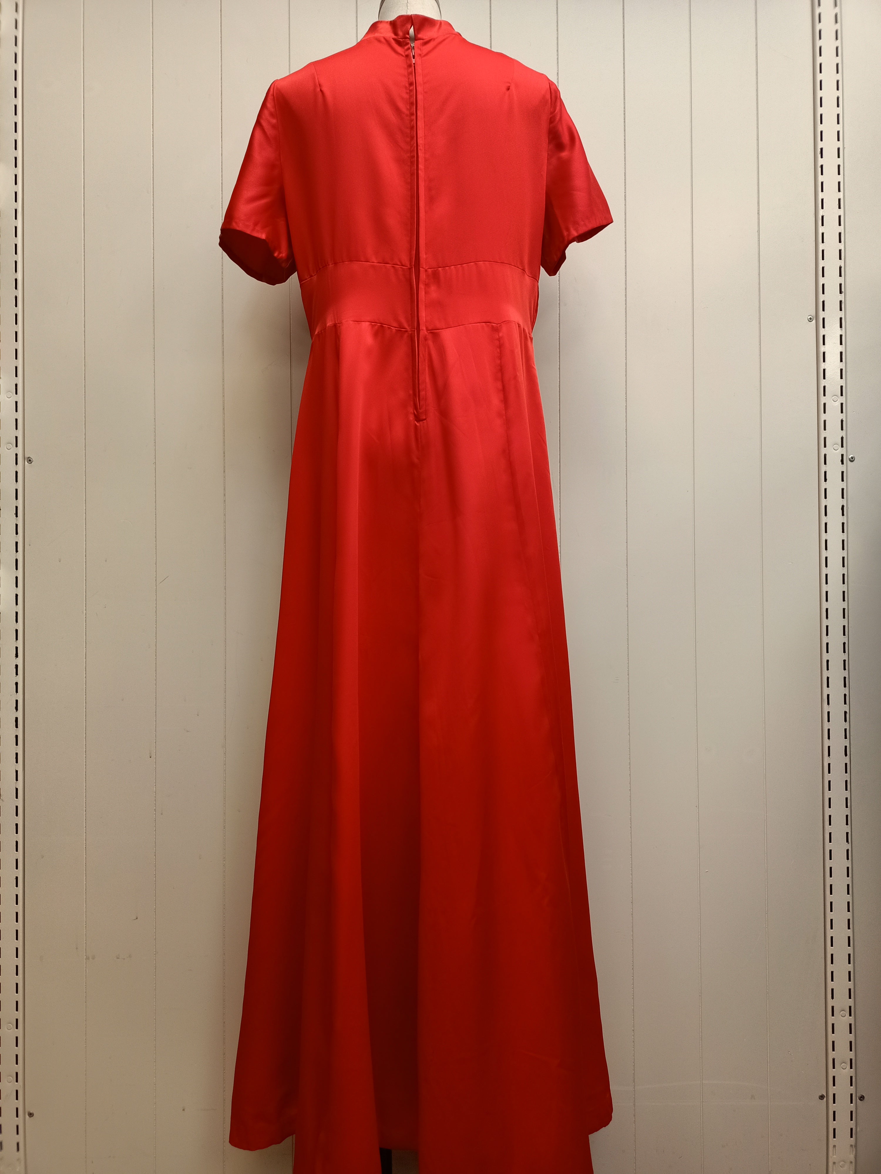 Vintage Homemade Red Maxi Dress