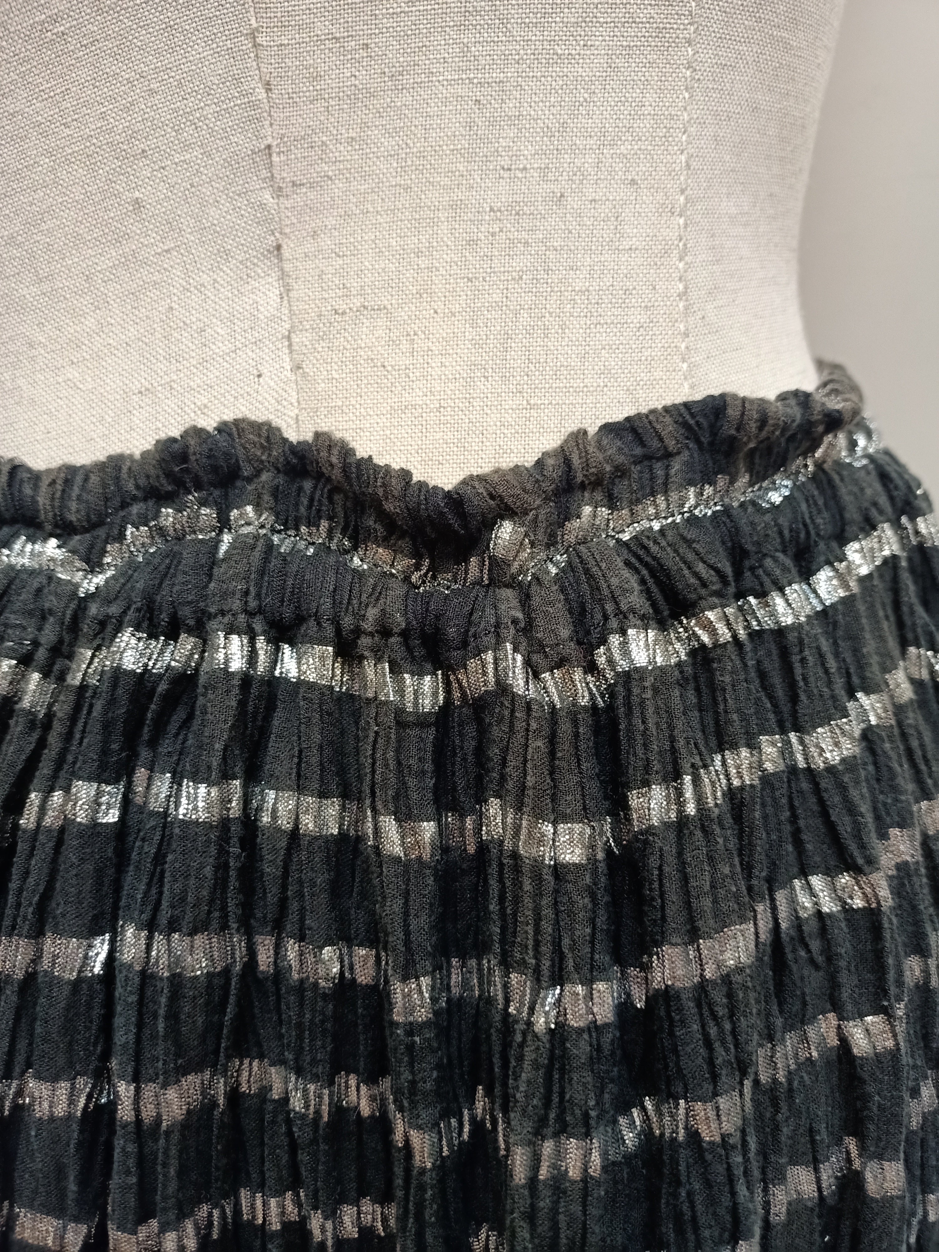 Vintage Silver Striped Skirt
