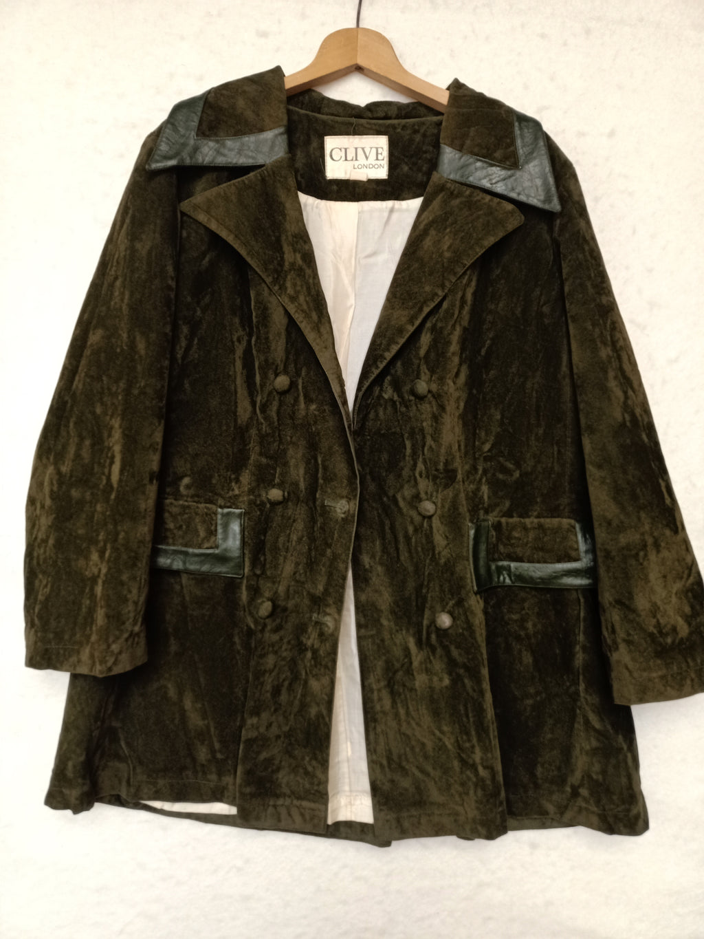 Vintage Clive Green Faux Suede Jacket