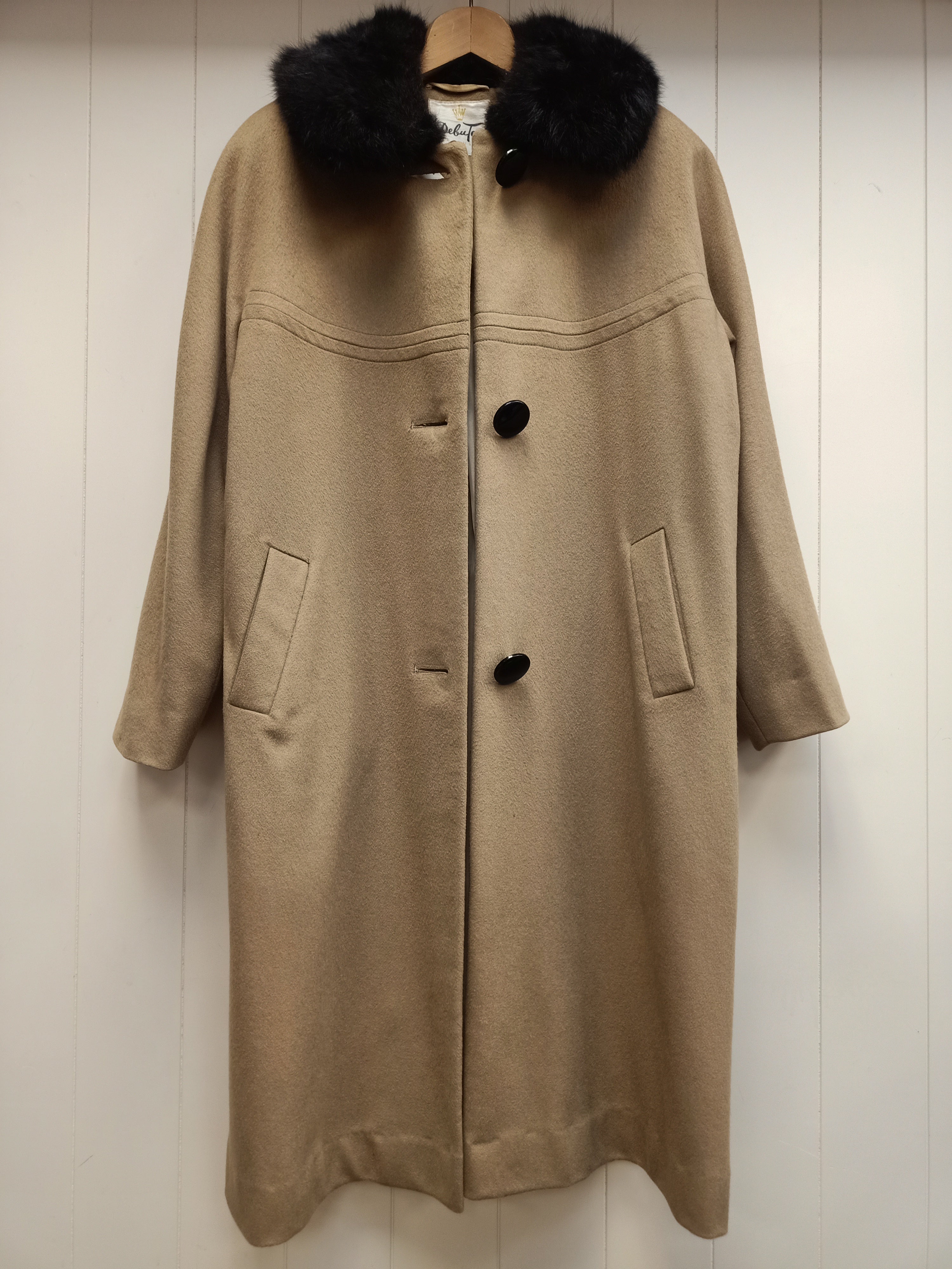 Vintage Debuteen Fur Collar Coat