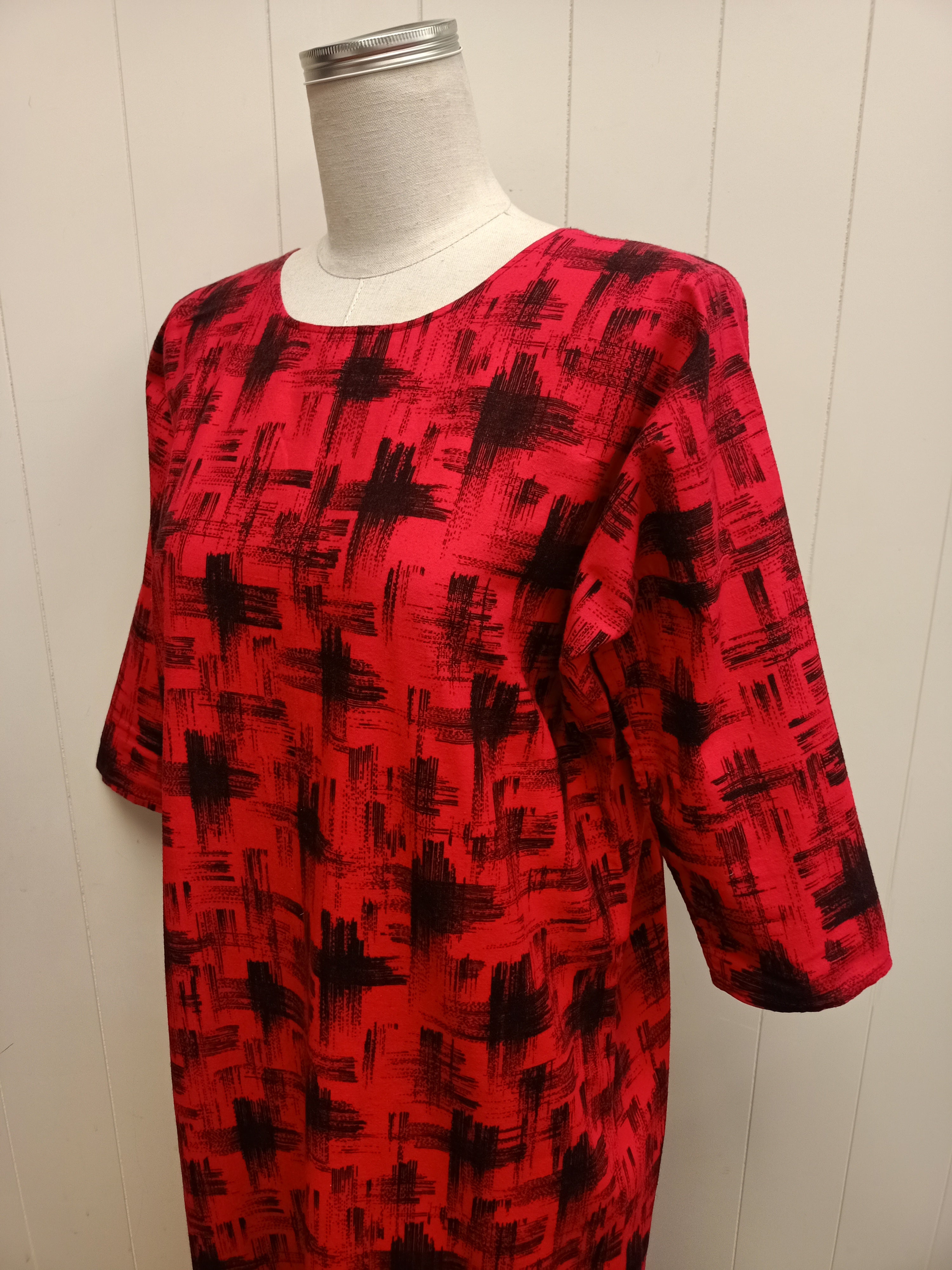 Vintage Red Cocoon Dress