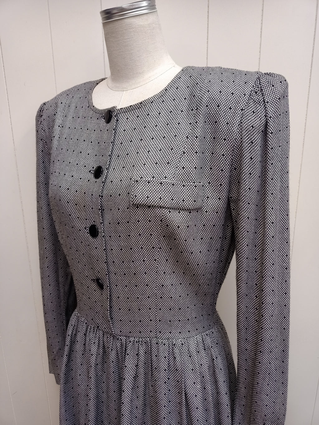 Vintage David Warren Peplum Dress