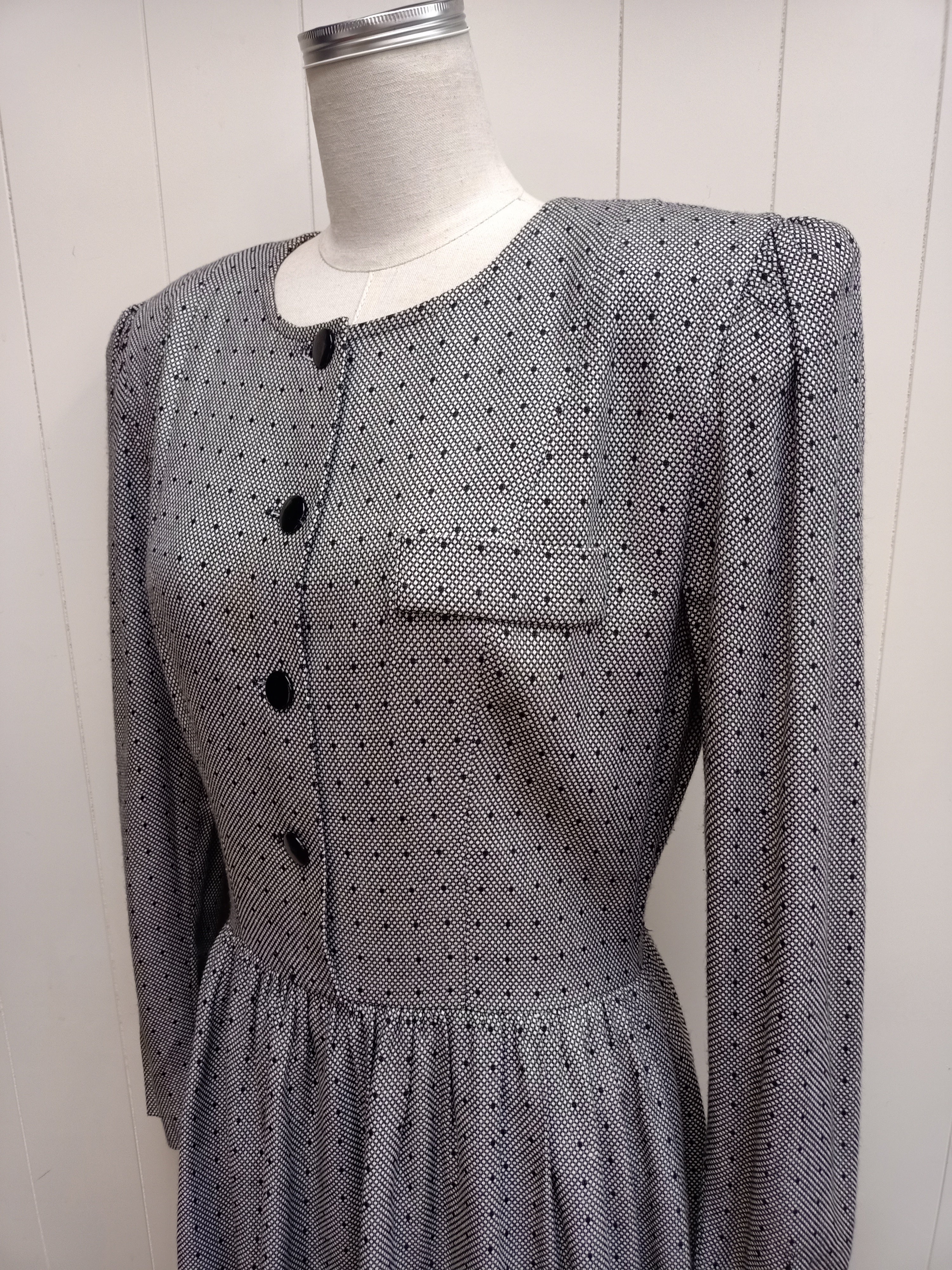 Vintage David Warren Peplum Dress
