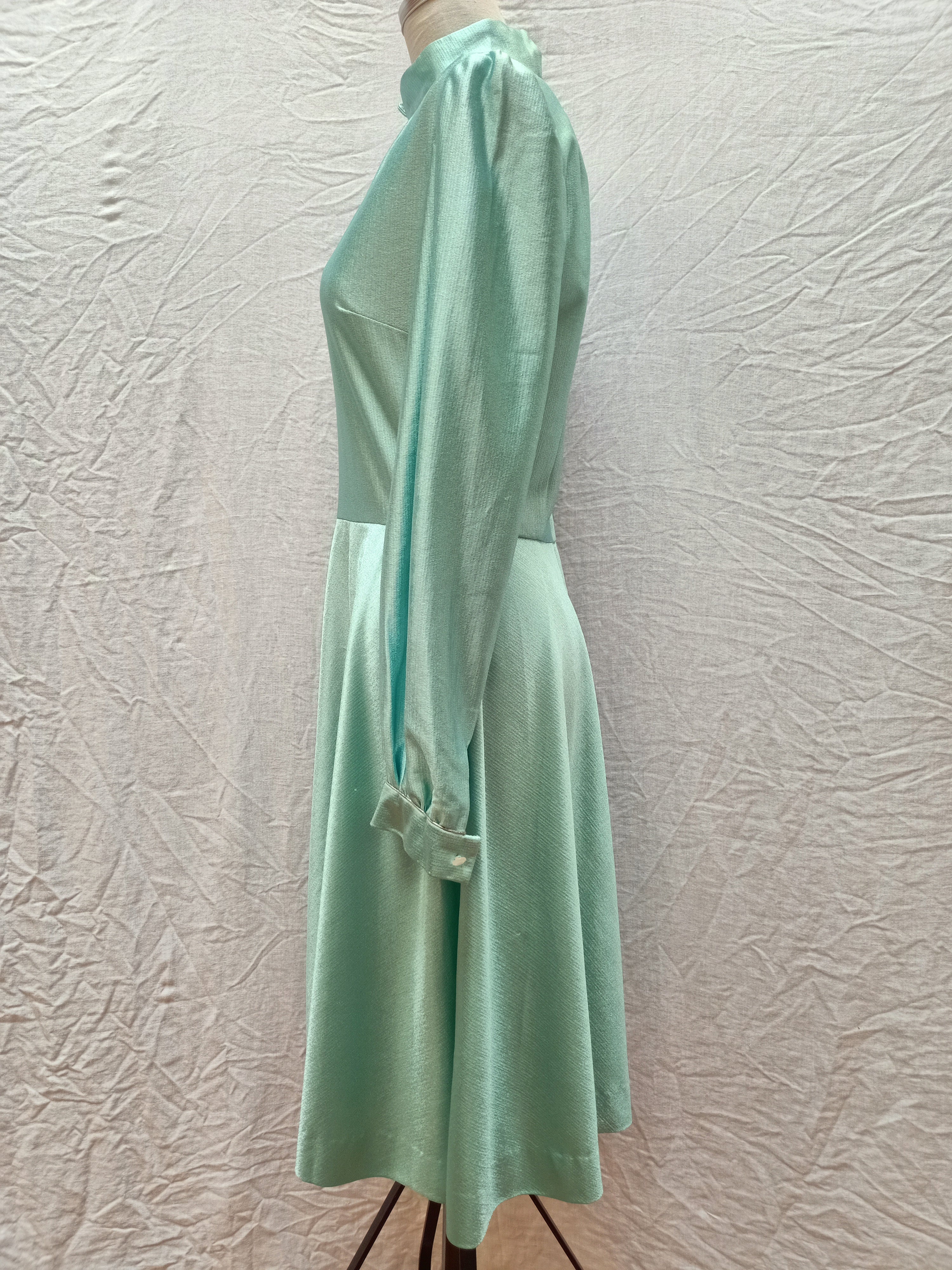 Vintage Shiny Mint Dress