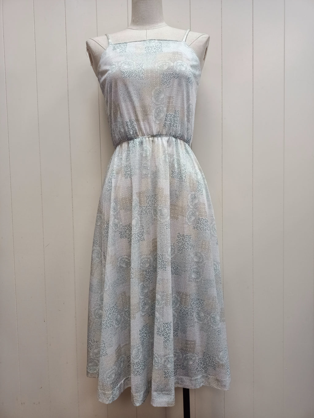 Vintage Sheer Mosaic Dress