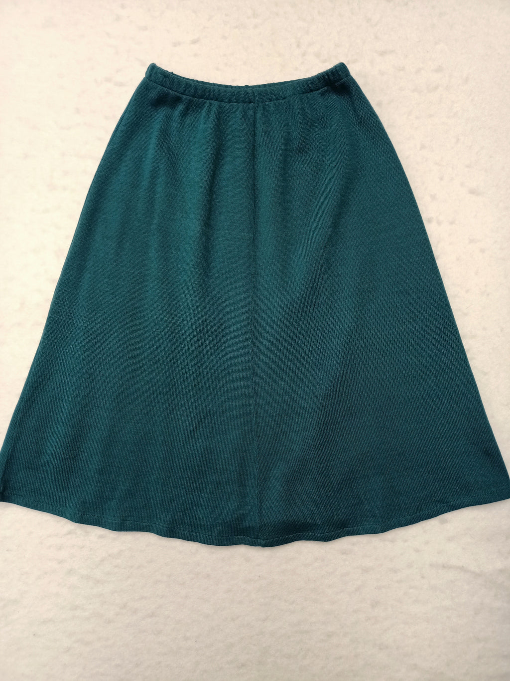 Vintage Teal Jersey Knit Skirt