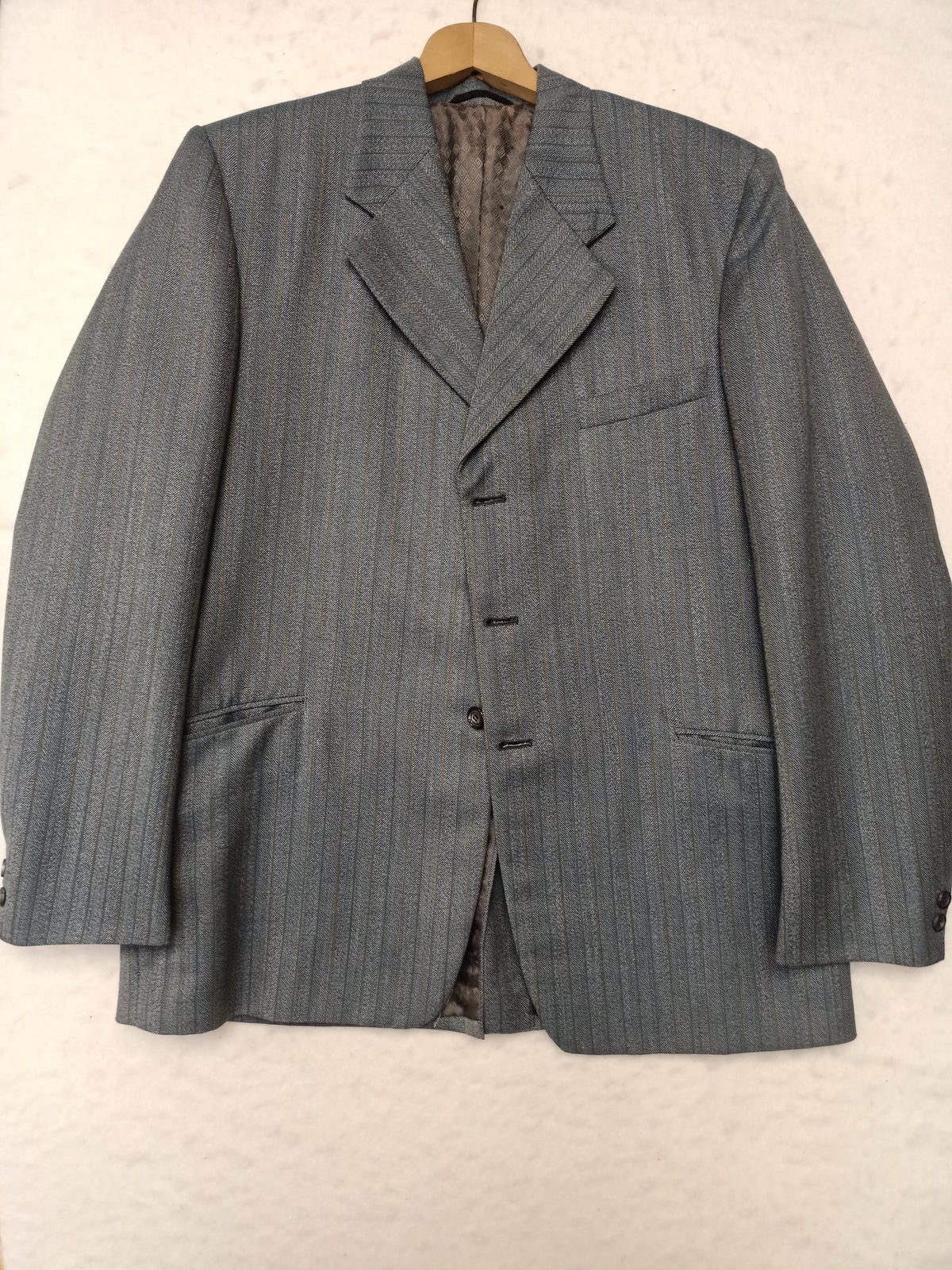 Vintage Mens Statesman Herringbone Suit