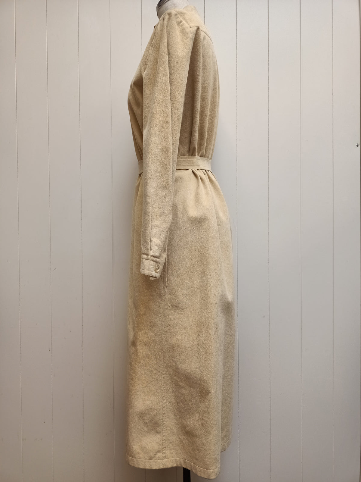 Vintage El-Jay Faux Suede Duster Dress