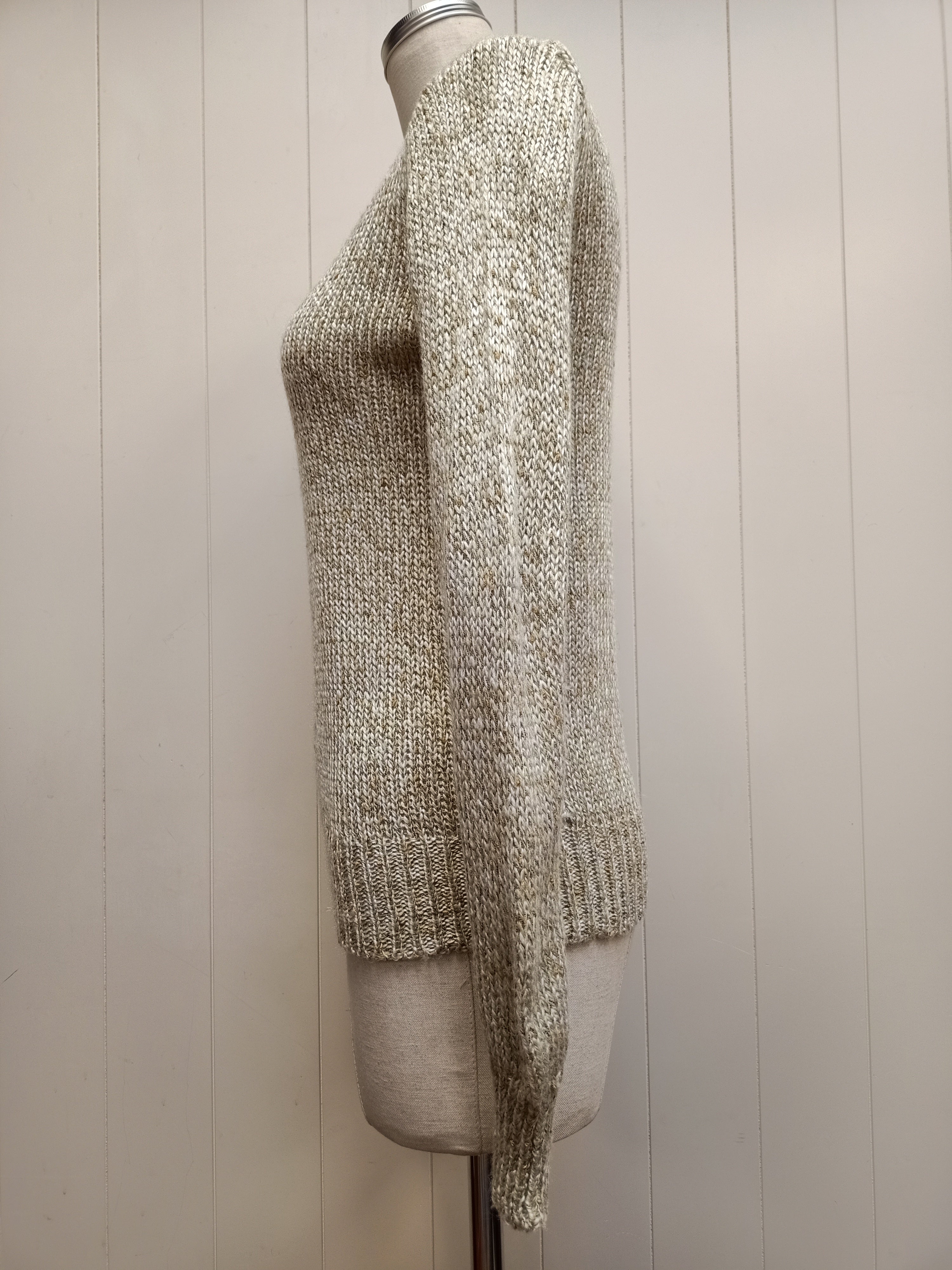 Vintage Lattice V Knit Sweater
