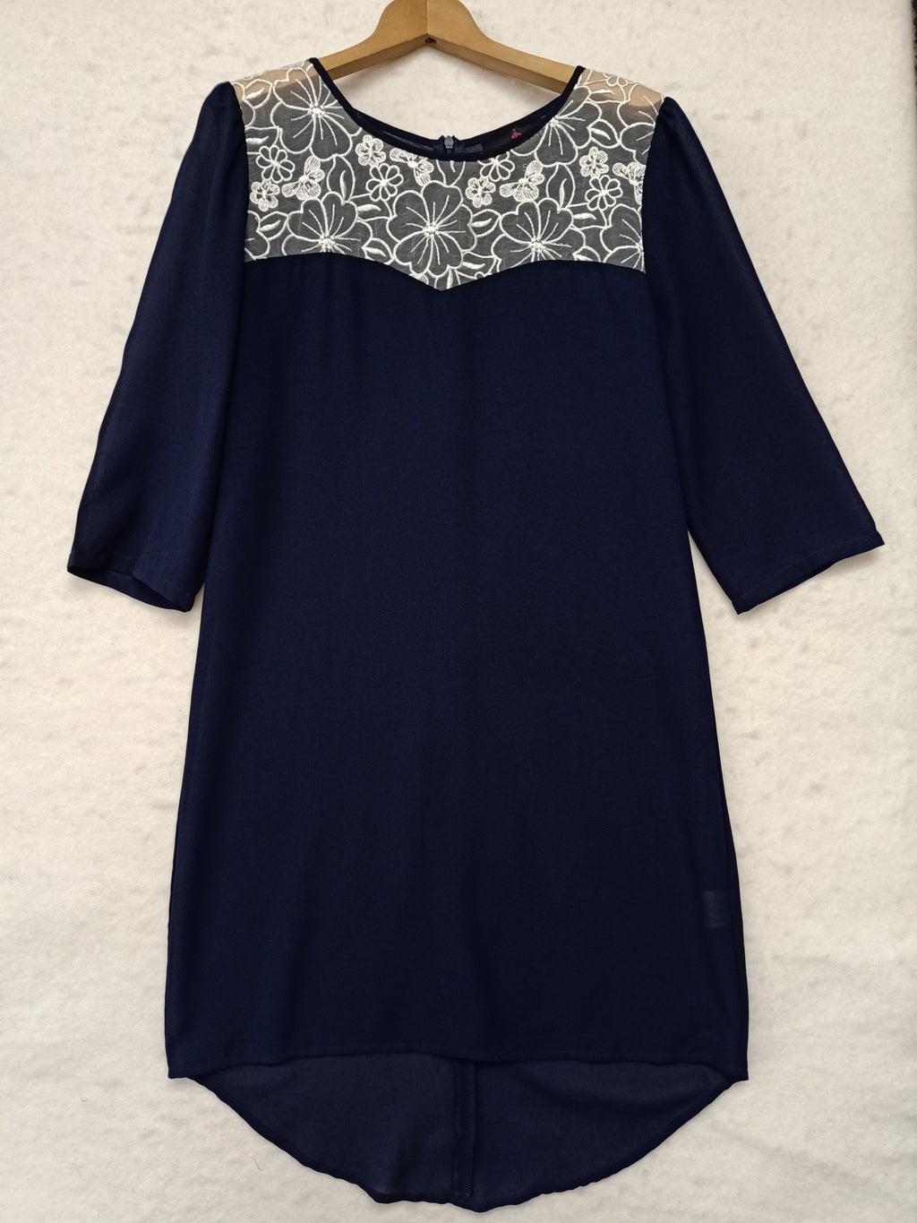 Augustine Navy Chiffon Dress