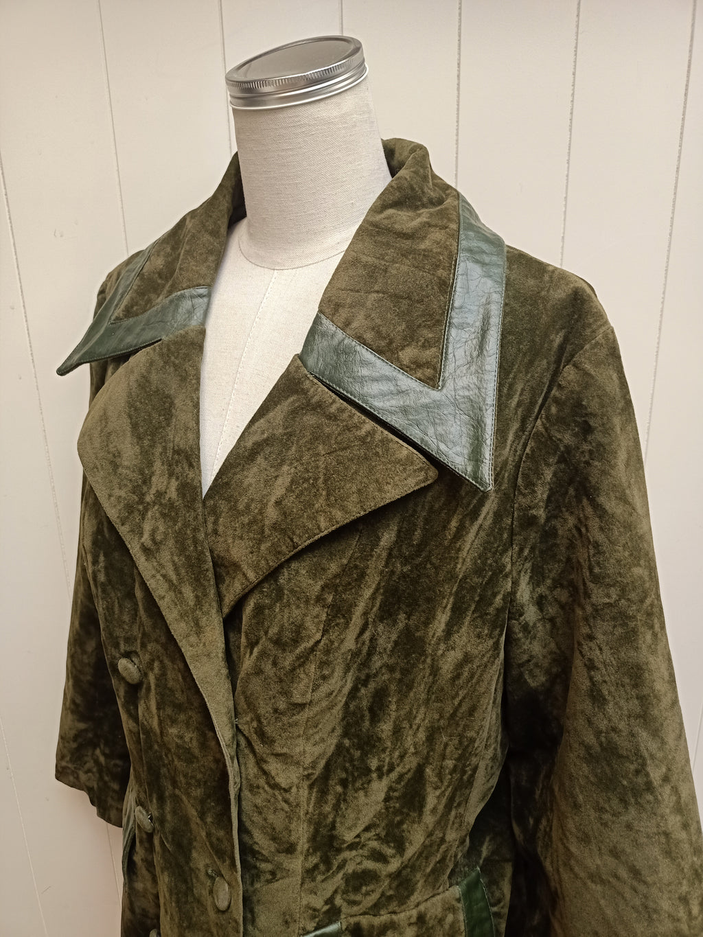 Vintage Clive Green Faux Suede Jacket