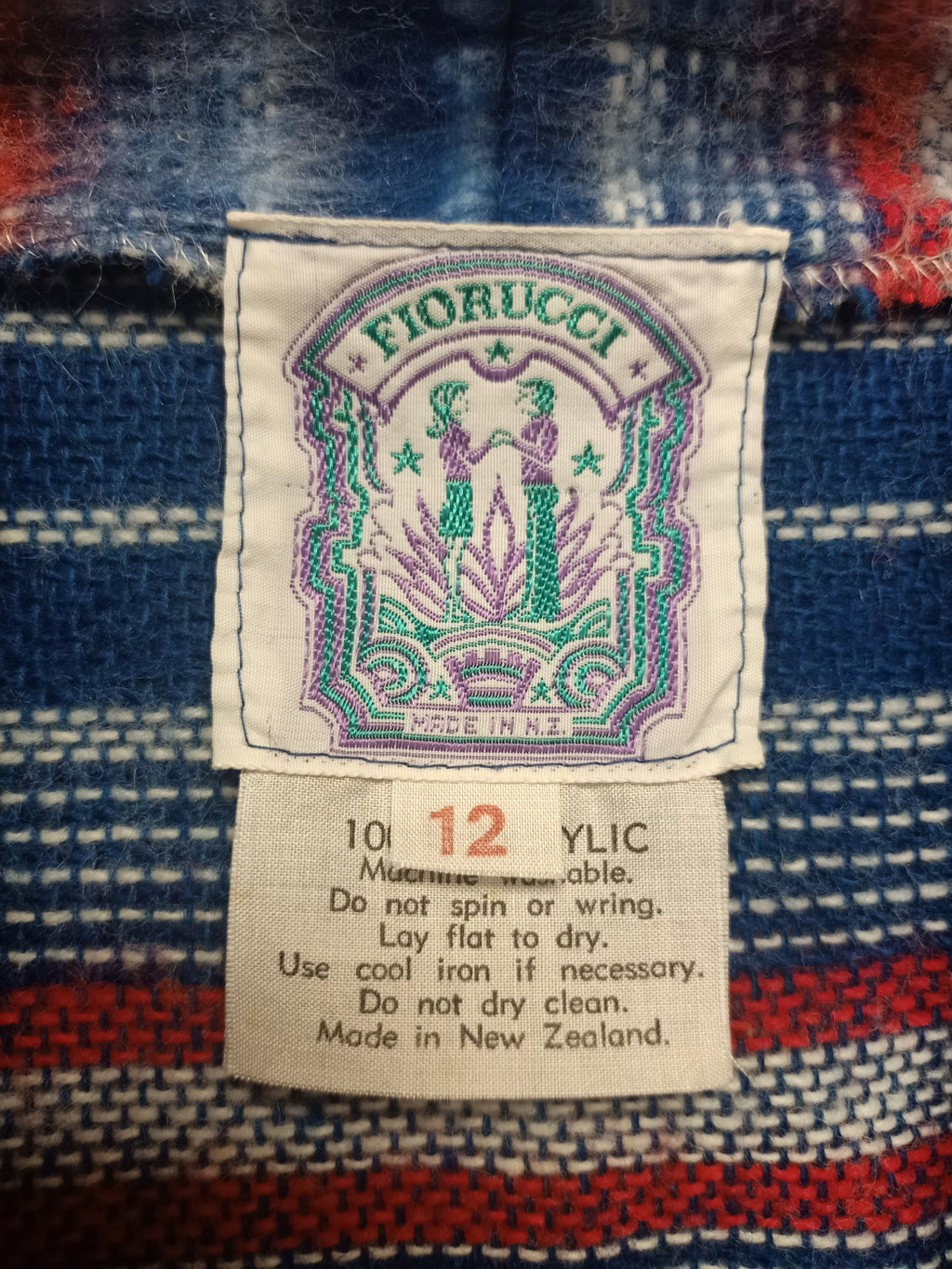 Vintage Fiorucci Striped Poncho