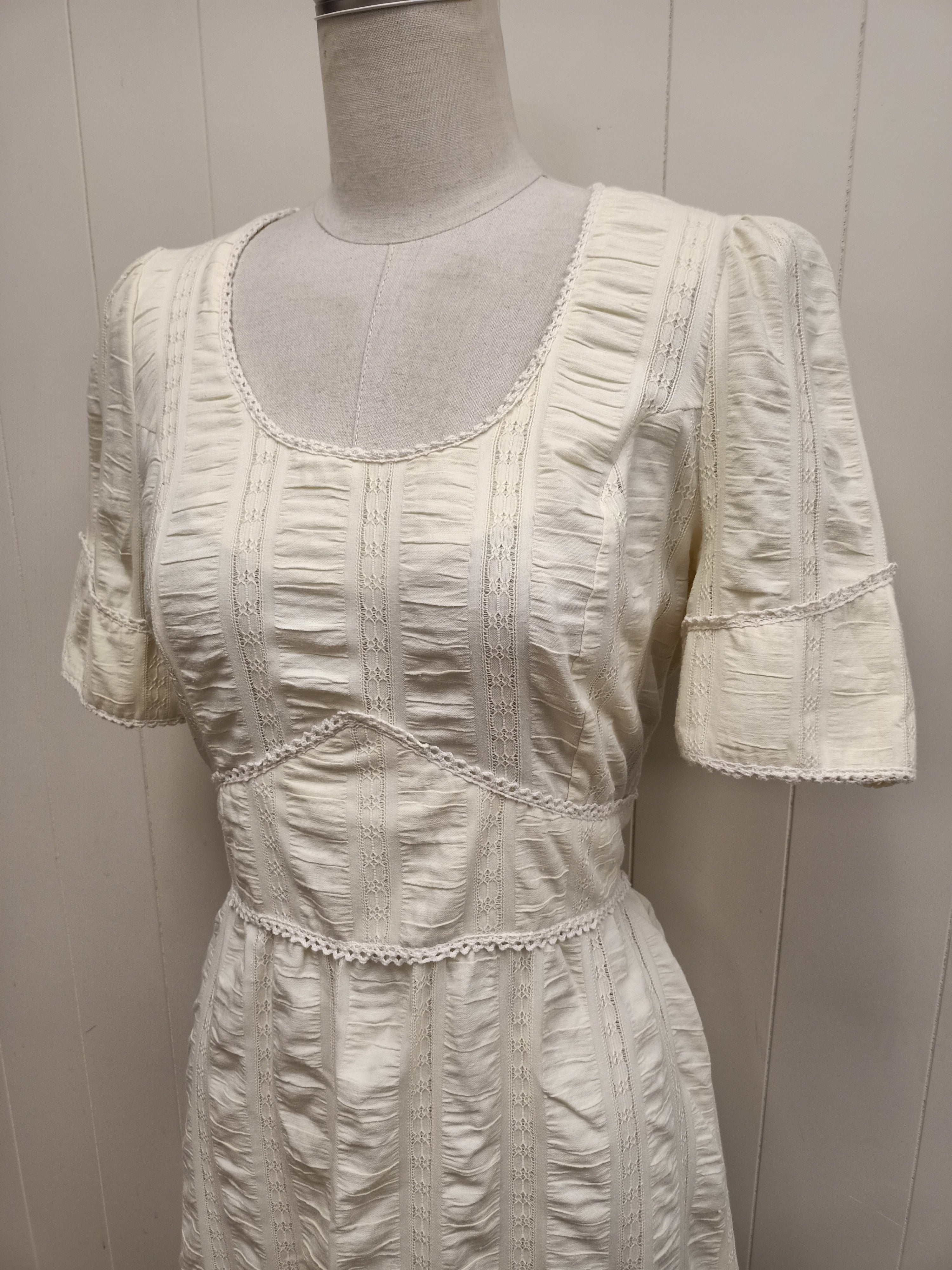 Vintage Yellow Prairie Maxi Dress