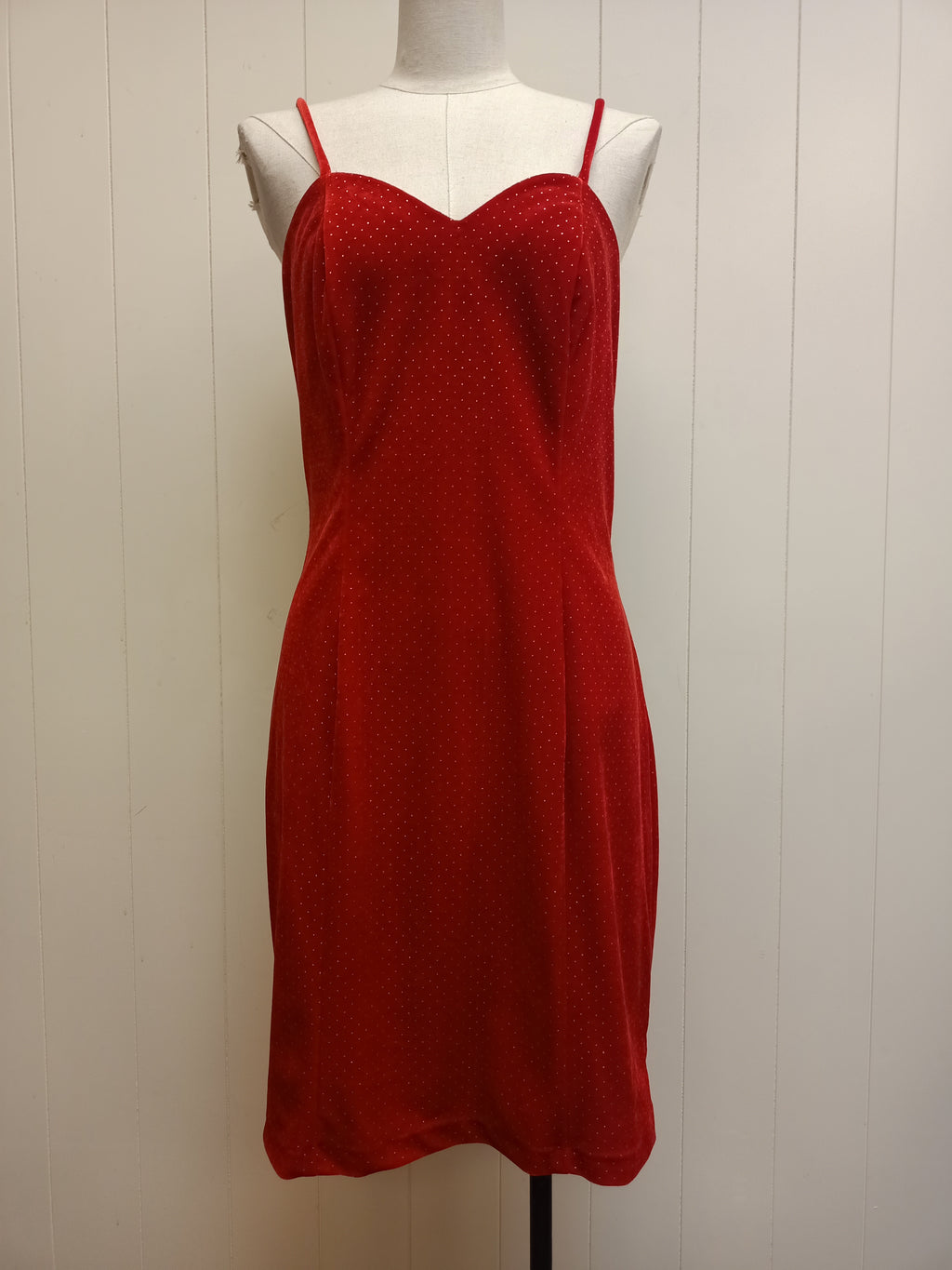 Poly Fashion U.S.A. Red Velvet Dress