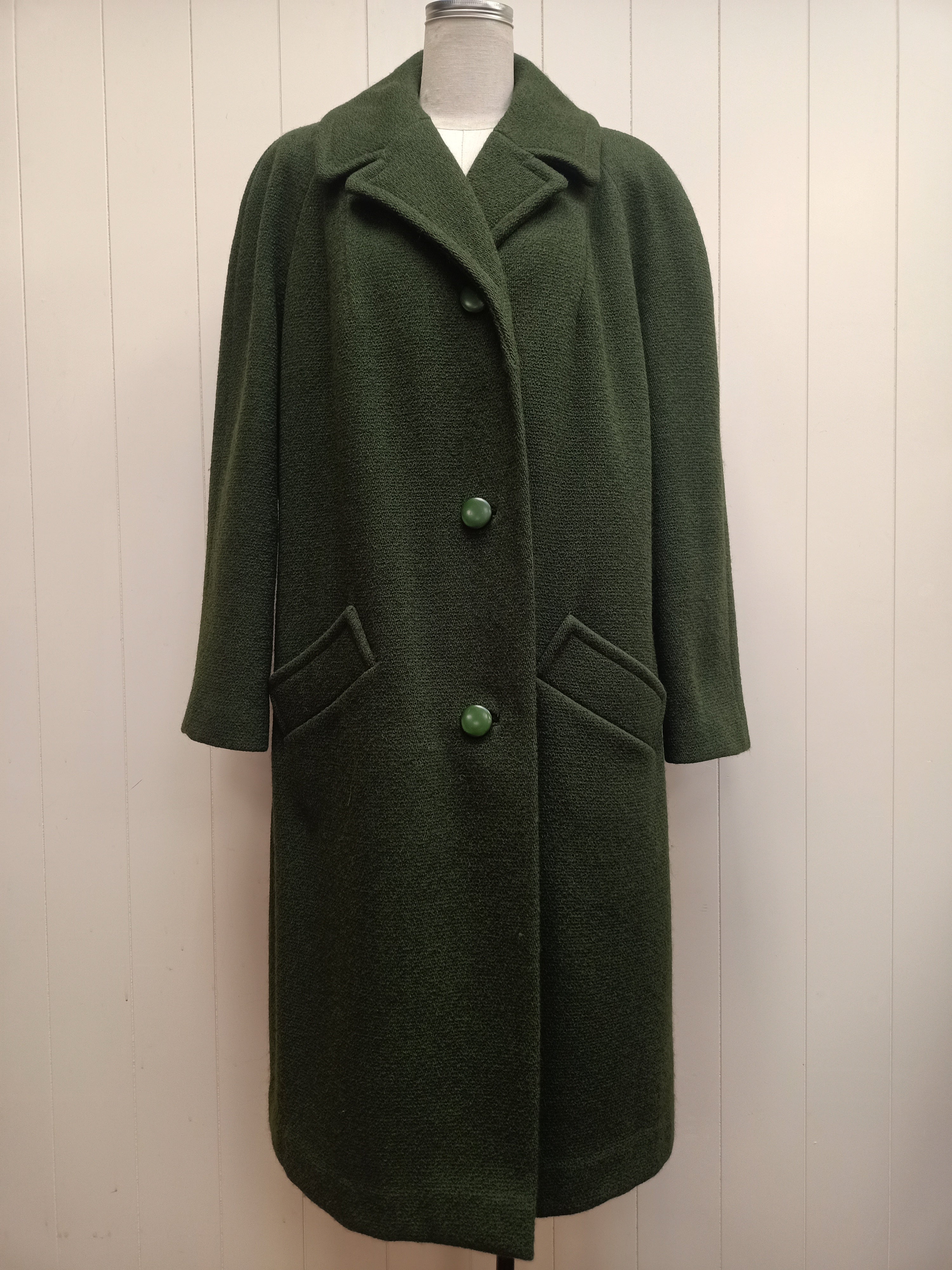 Vintage Forest Green Coat