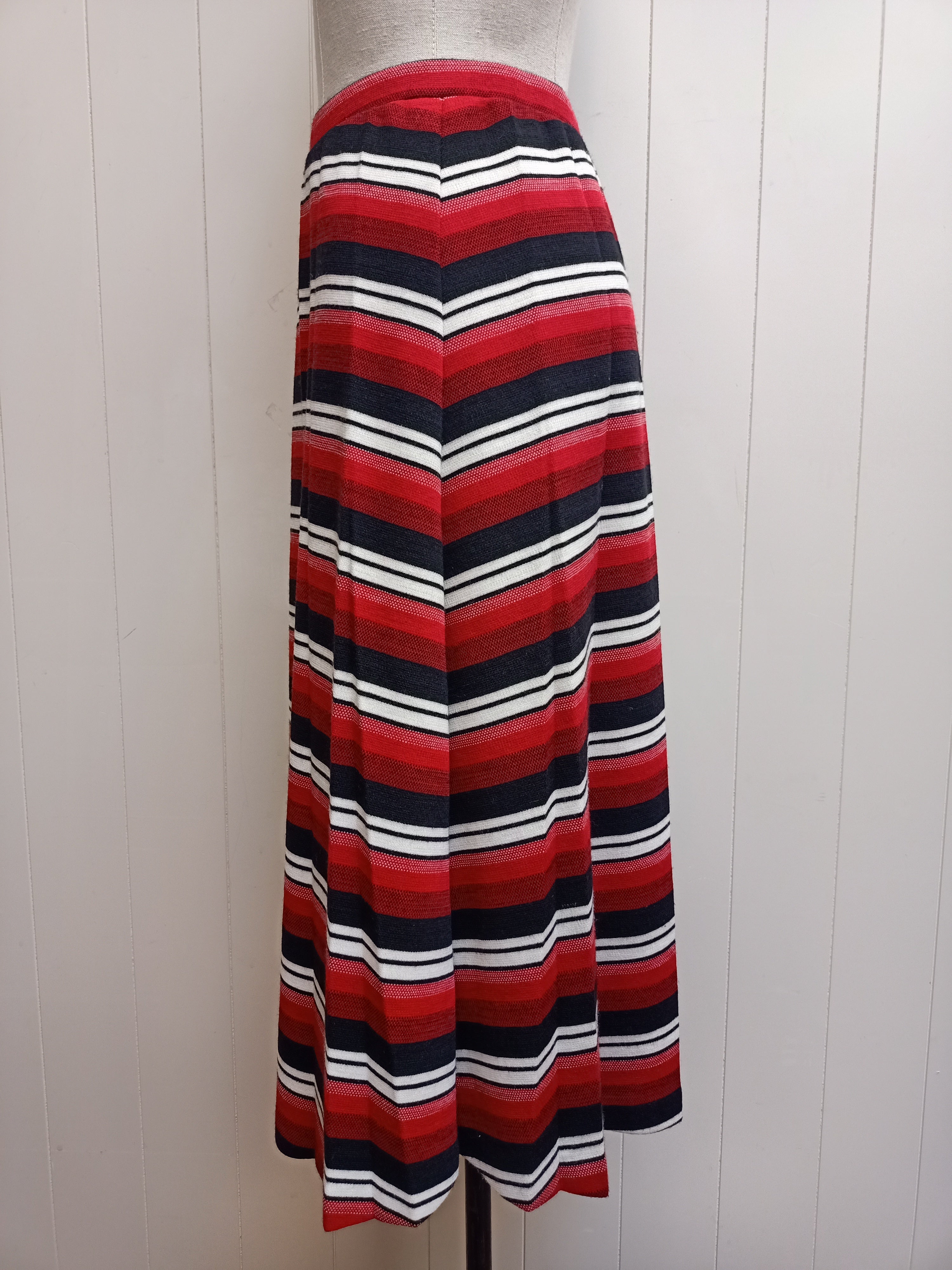 Vintage Ninon Modes Striped Skirt
