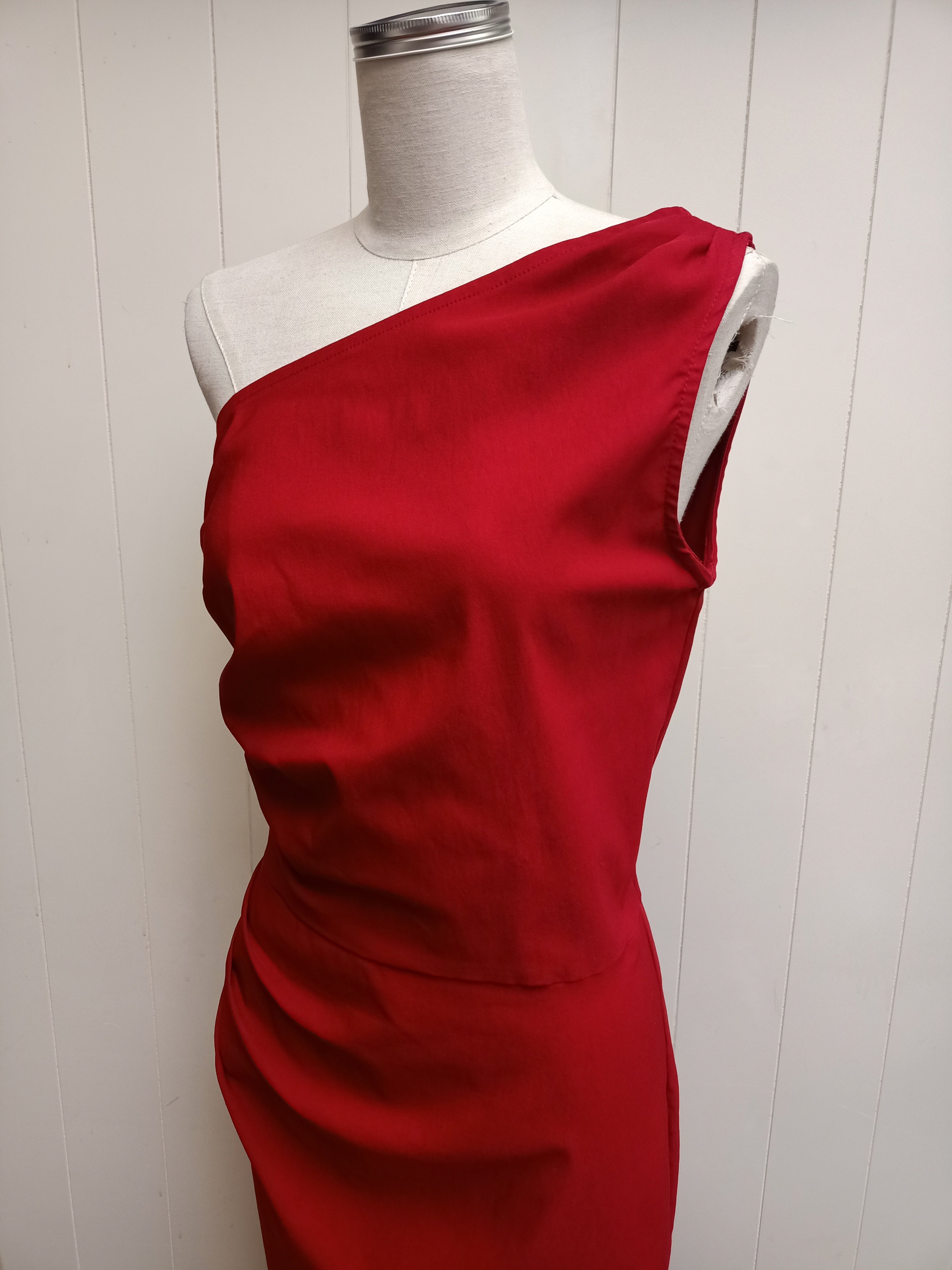 Stop Staring! One Shoulder Dress