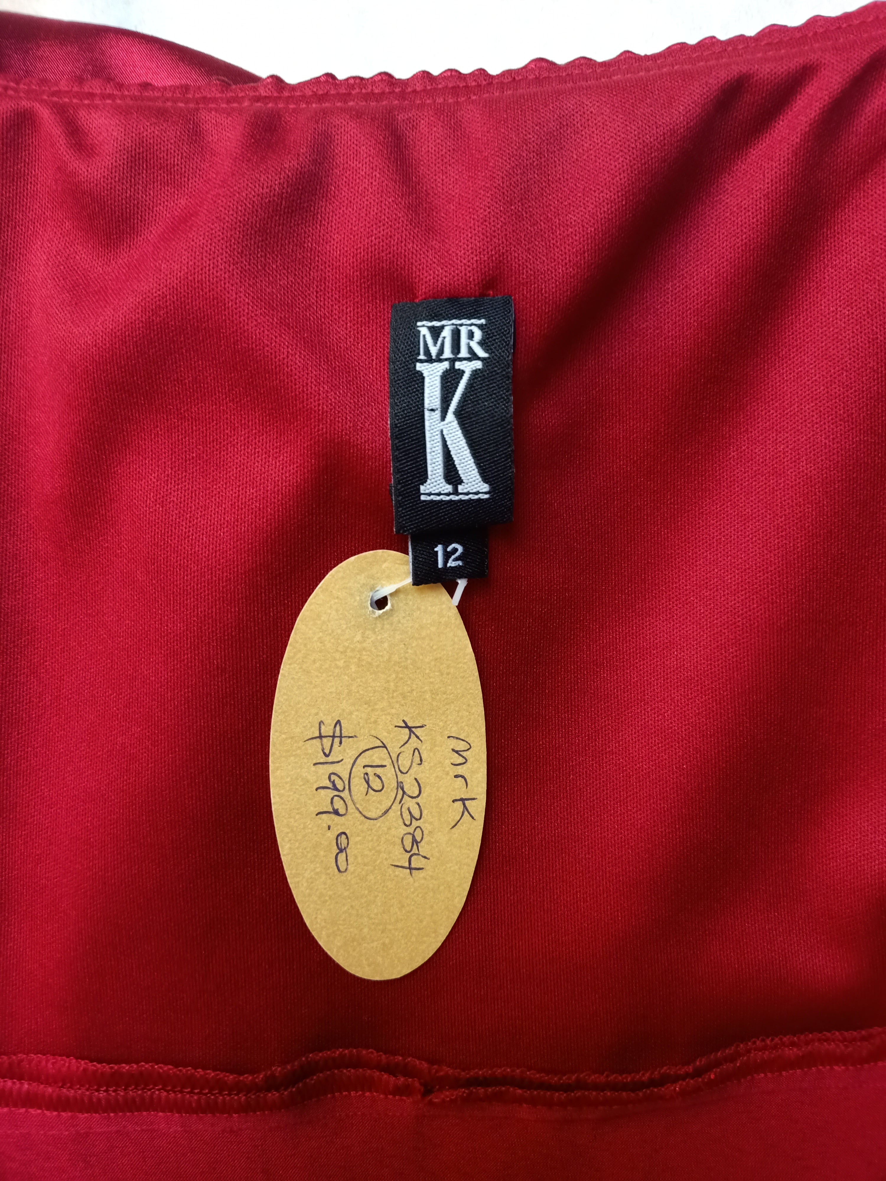 Mr K Red Satin Shirt