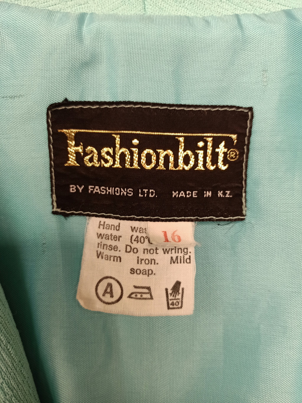 Vintage Fashionbilt Mint Jacket