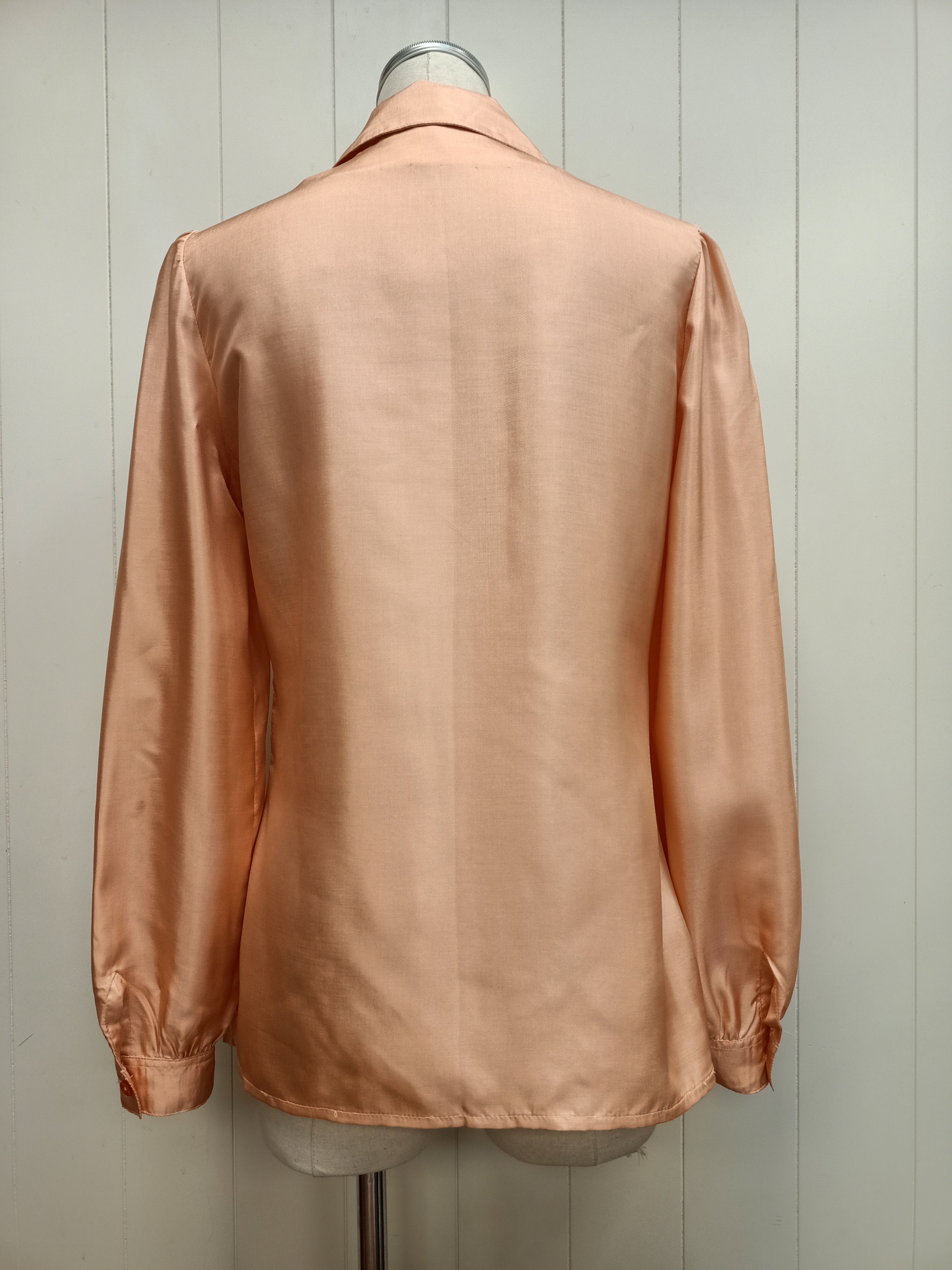 Vintage Apricot Satin Shirt