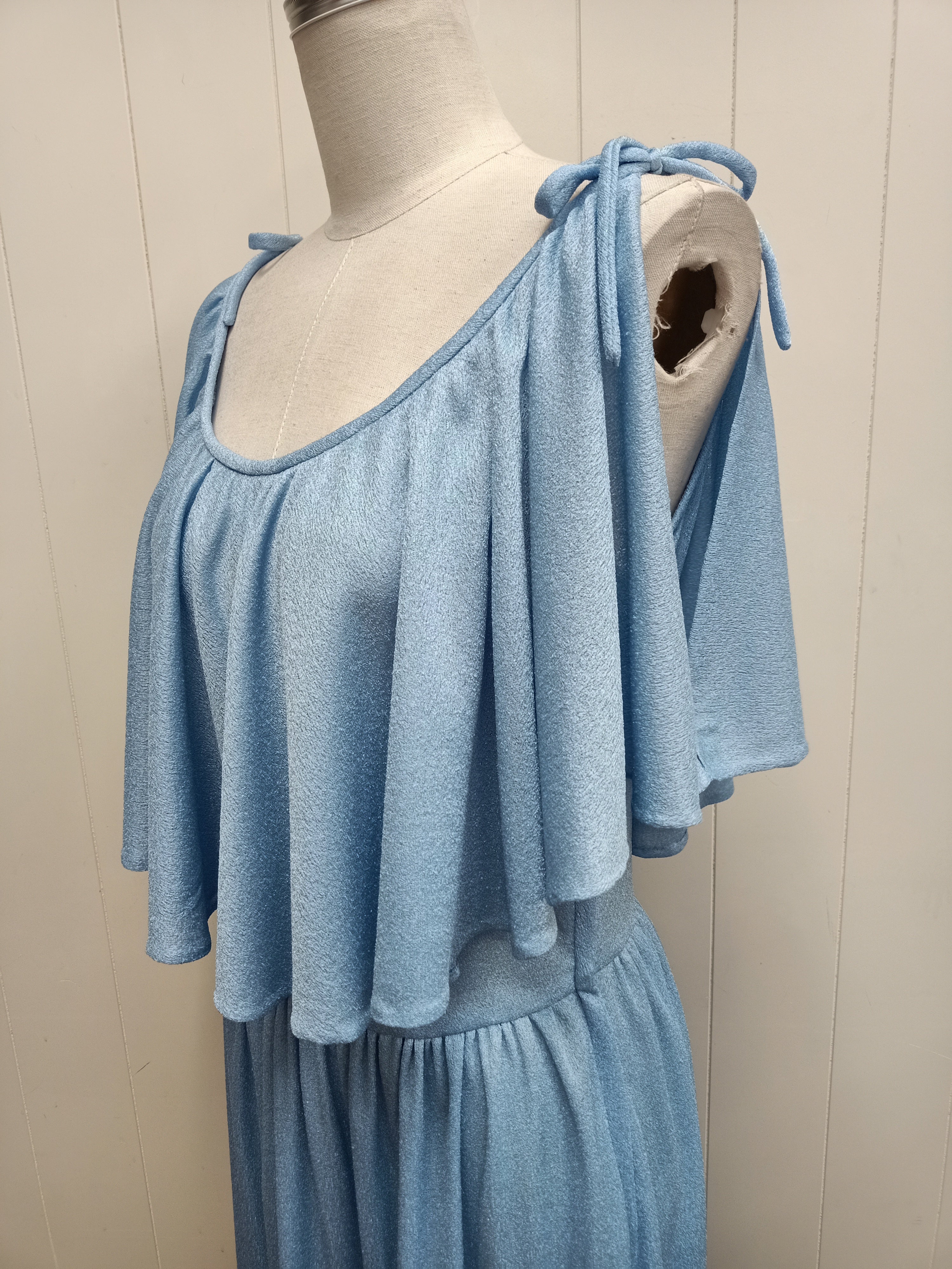 Vintage Flutter Maxi Dress
