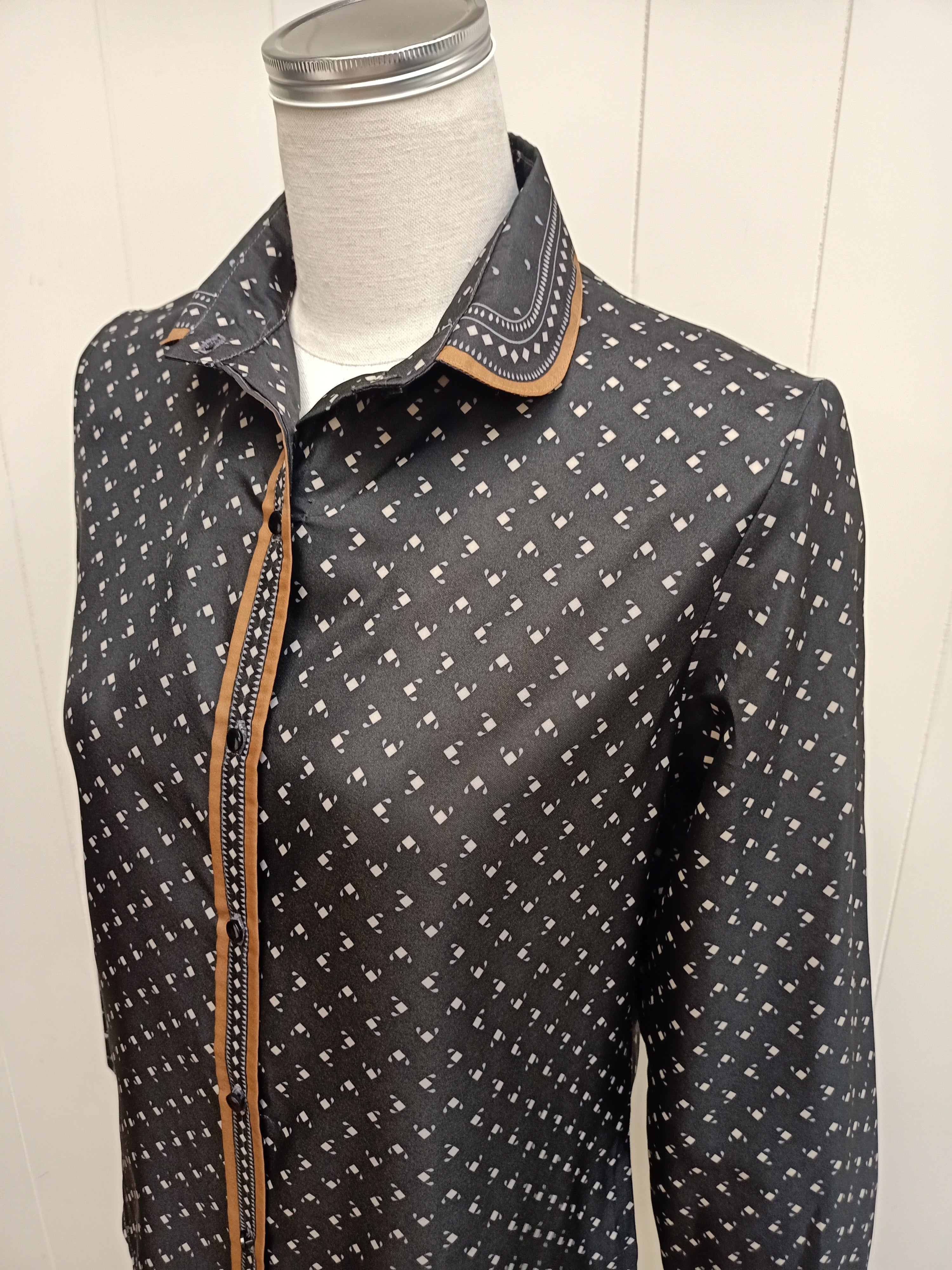 Vintage Lady Lichfield Geometric Shirt