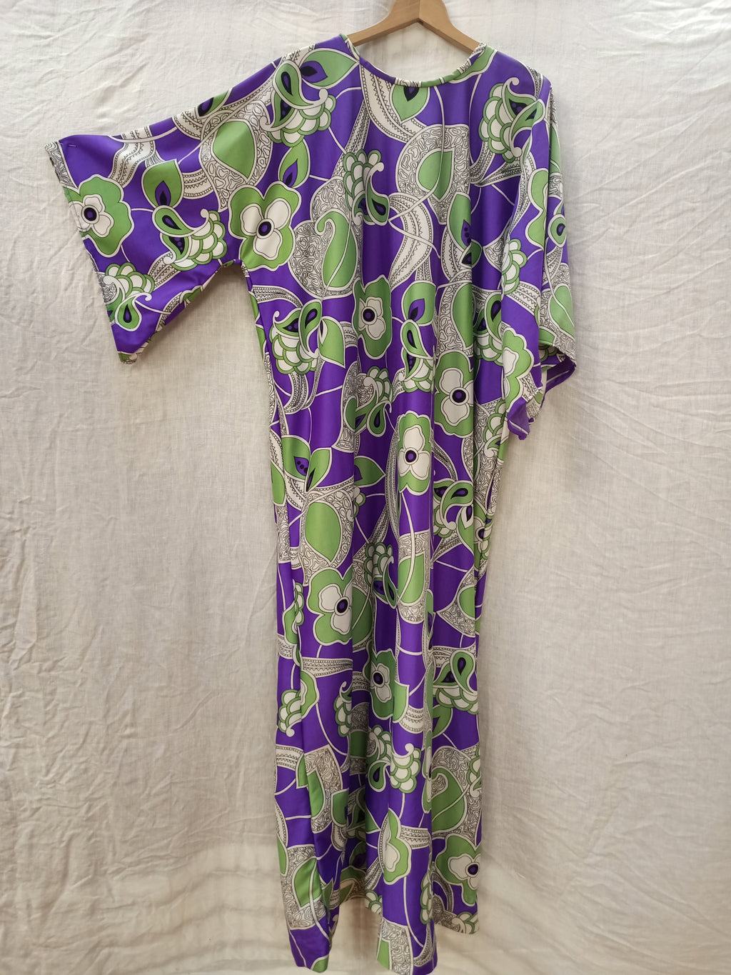 Vintage Green & Purple Dress