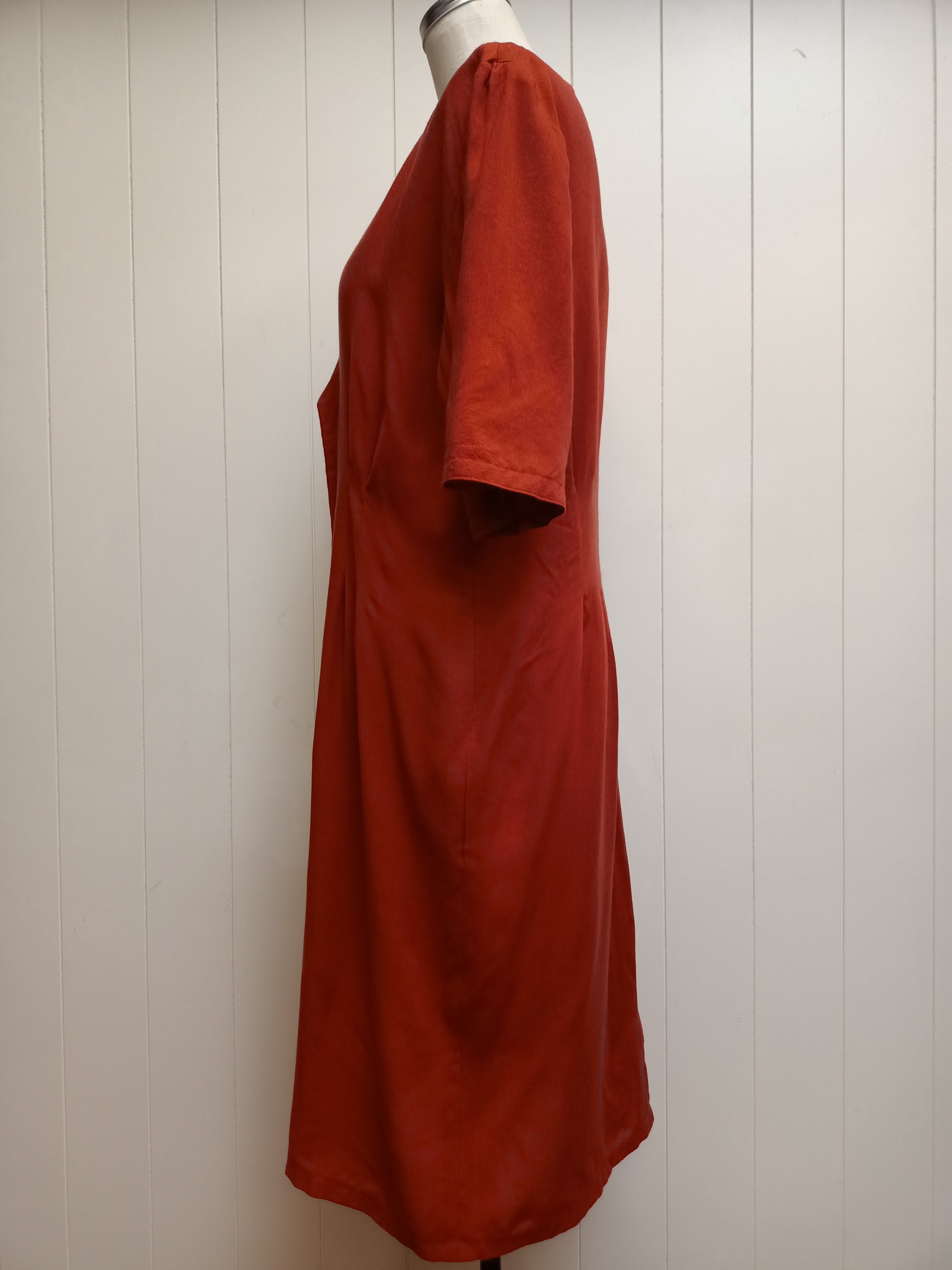 Vintage Double Breasted Rust Dress