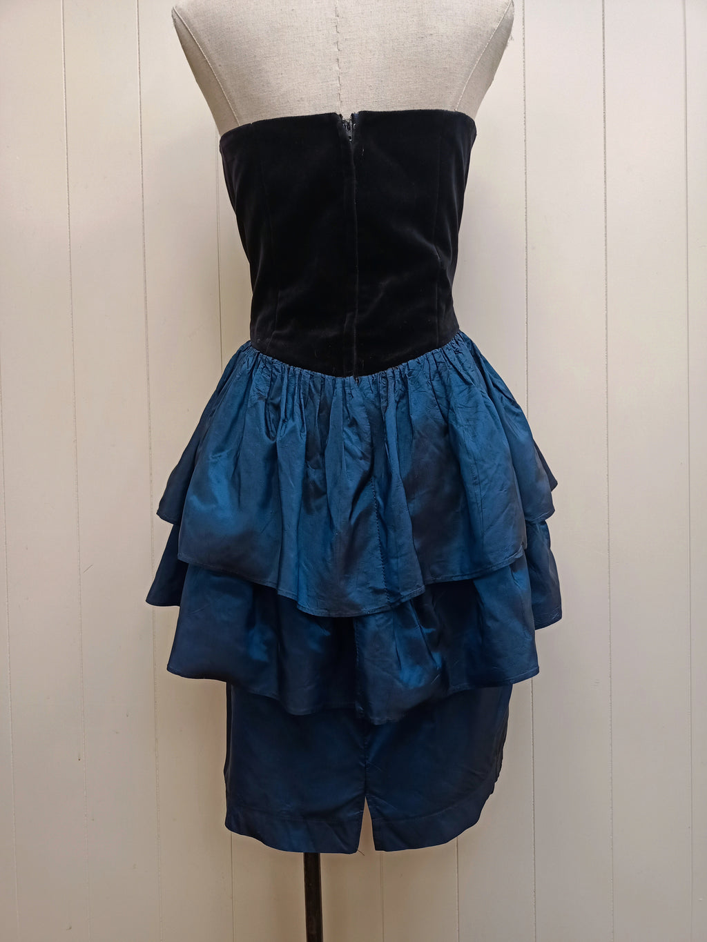 Vintage Richards Velvet & Taffeta Dress